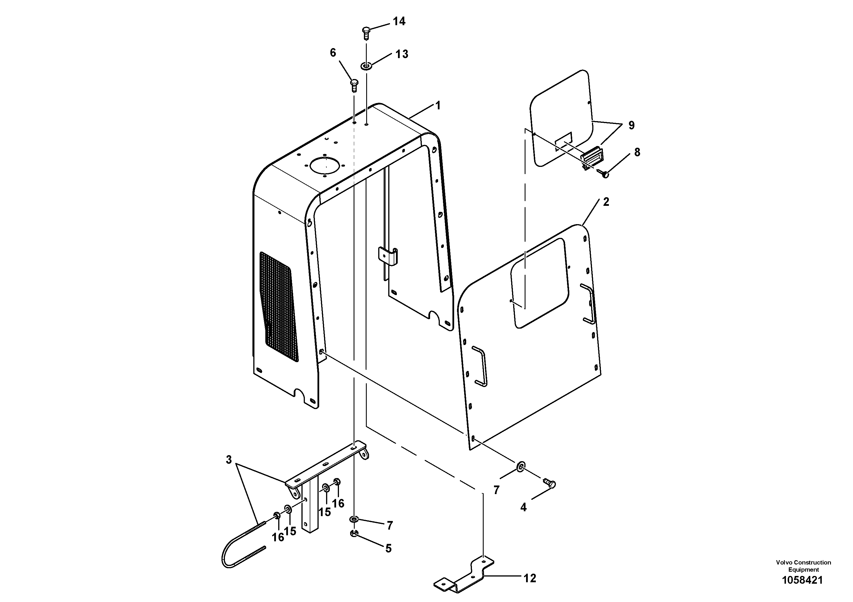 Seat frame RM70850359 VOLVO