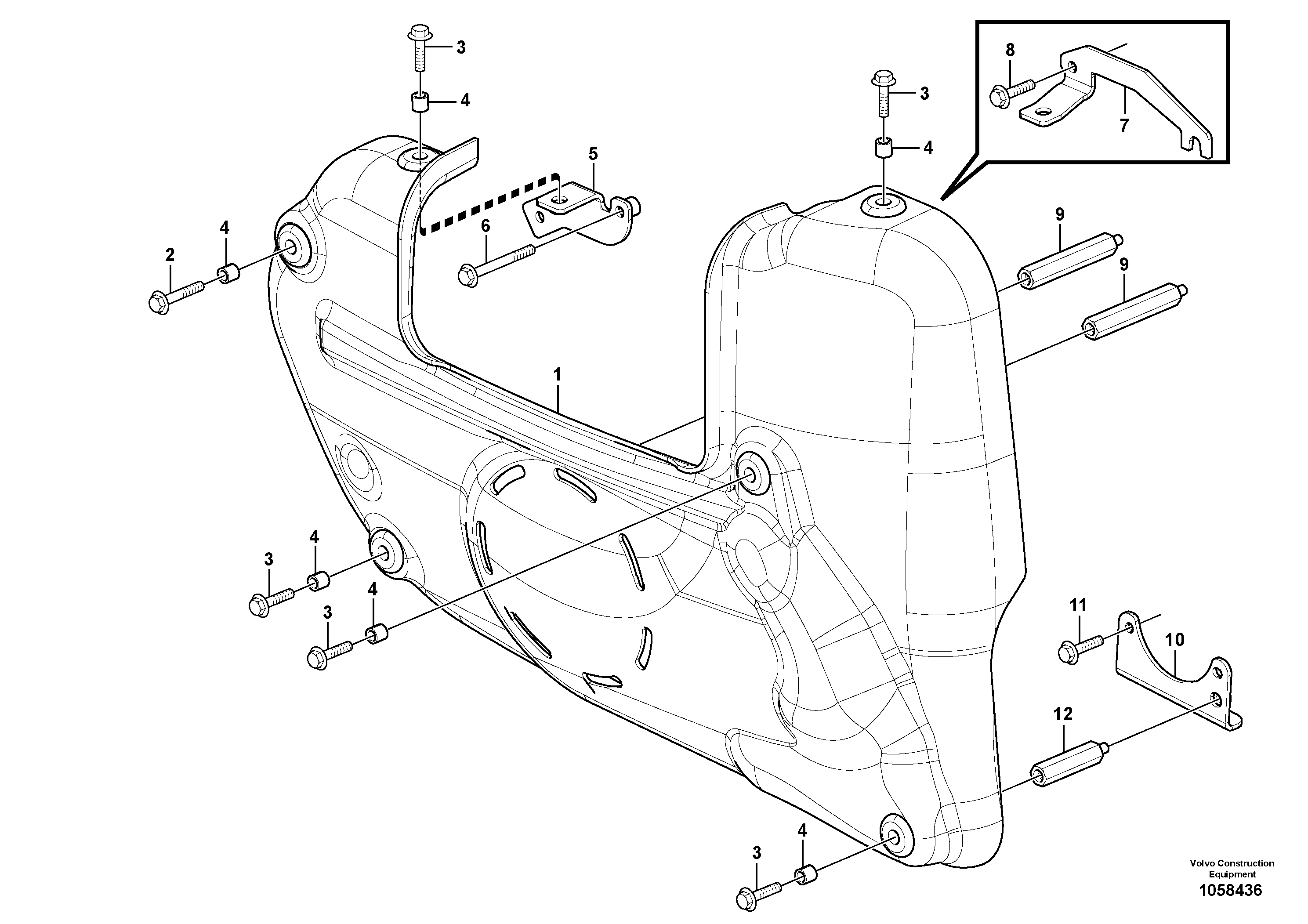 Bracket VOE15160134 VOLVO