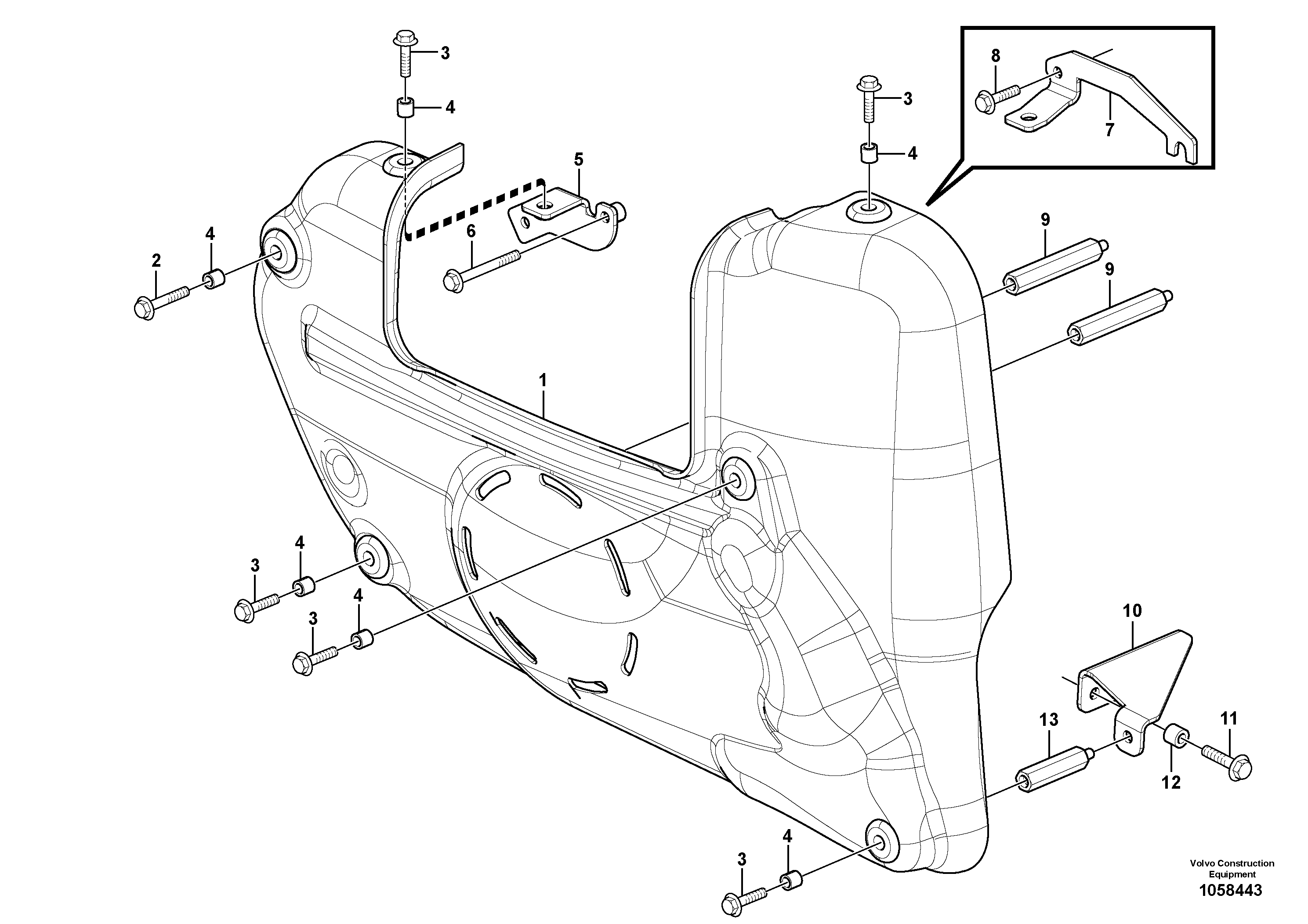 Bracket VOE15160416 VOLVO