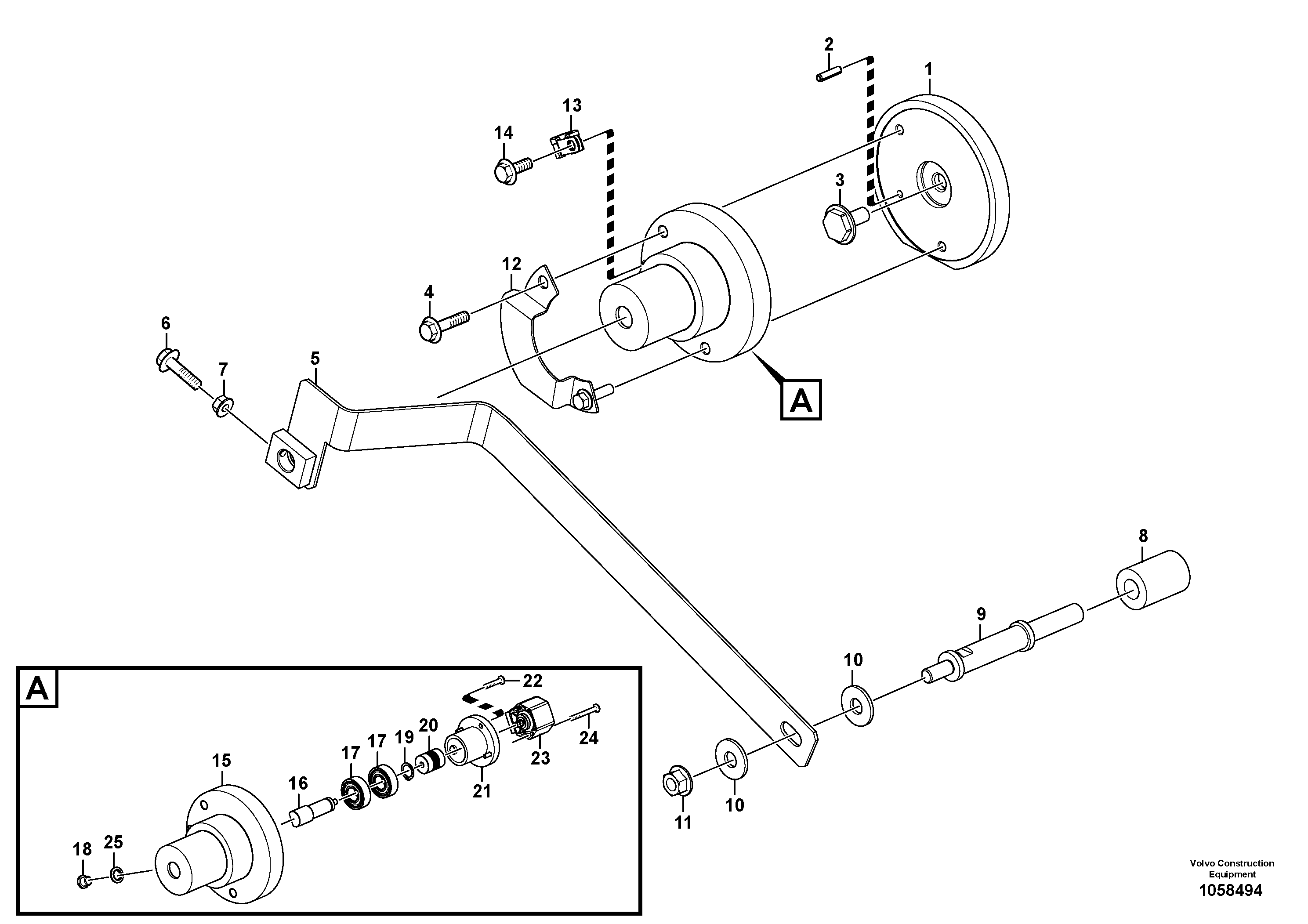 Captive Nut VOE15166808 VOLVO