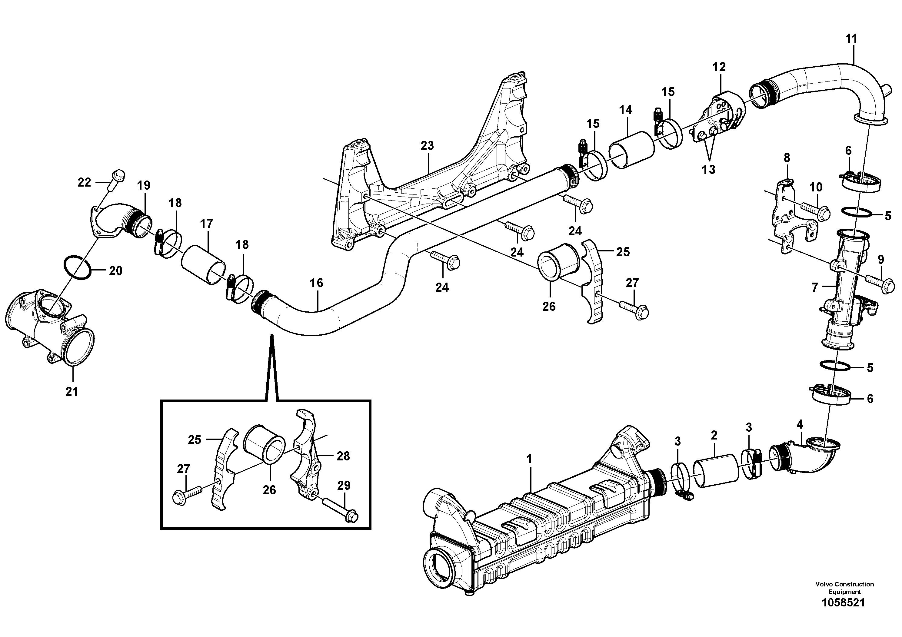 Промежуточная шестерня VOE21564093 VOLVO