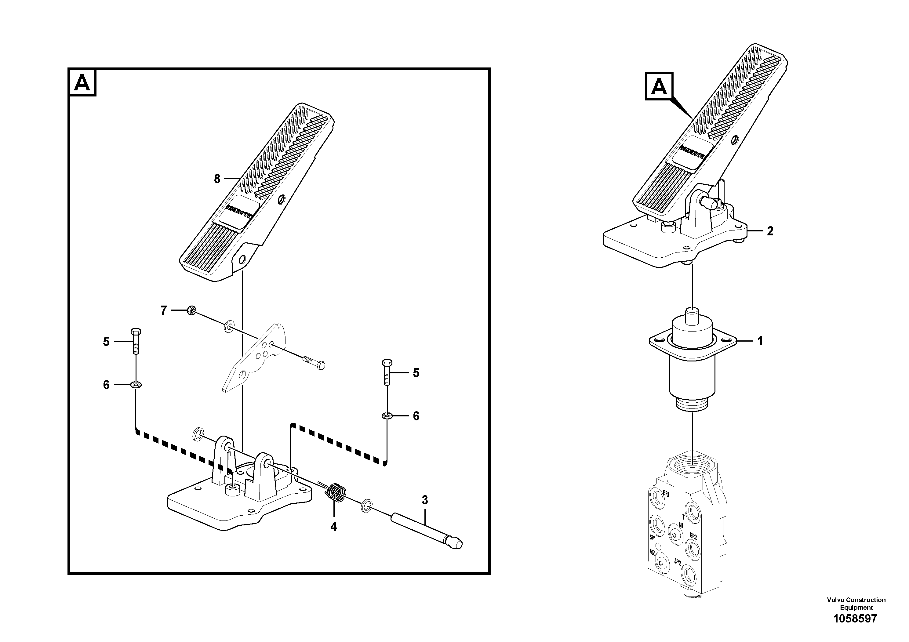 Hexagon Nut RM/VOE990968 VOLVO
