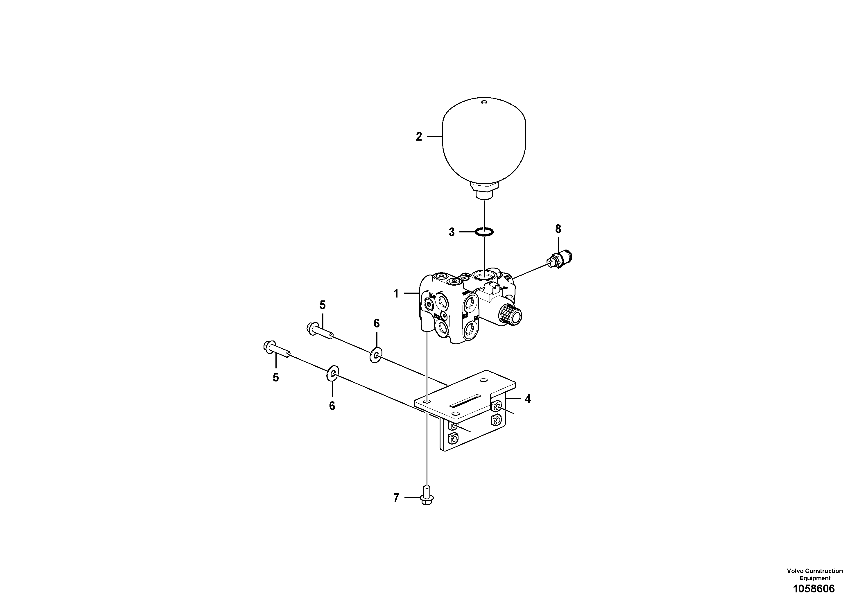 Bracket VOE15098207 VOLVO