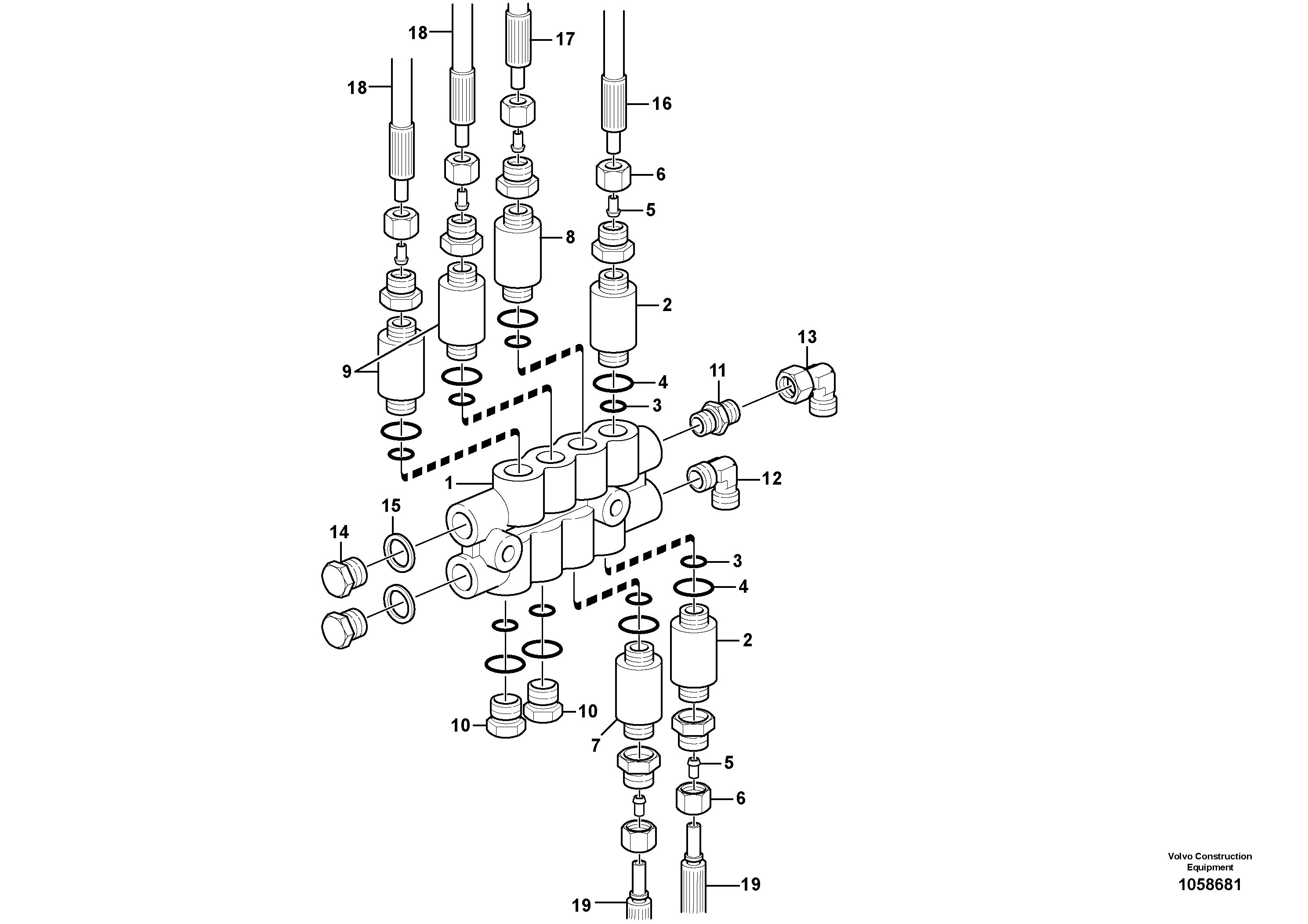 Lubricating Hos VOE16868963 VOLVO