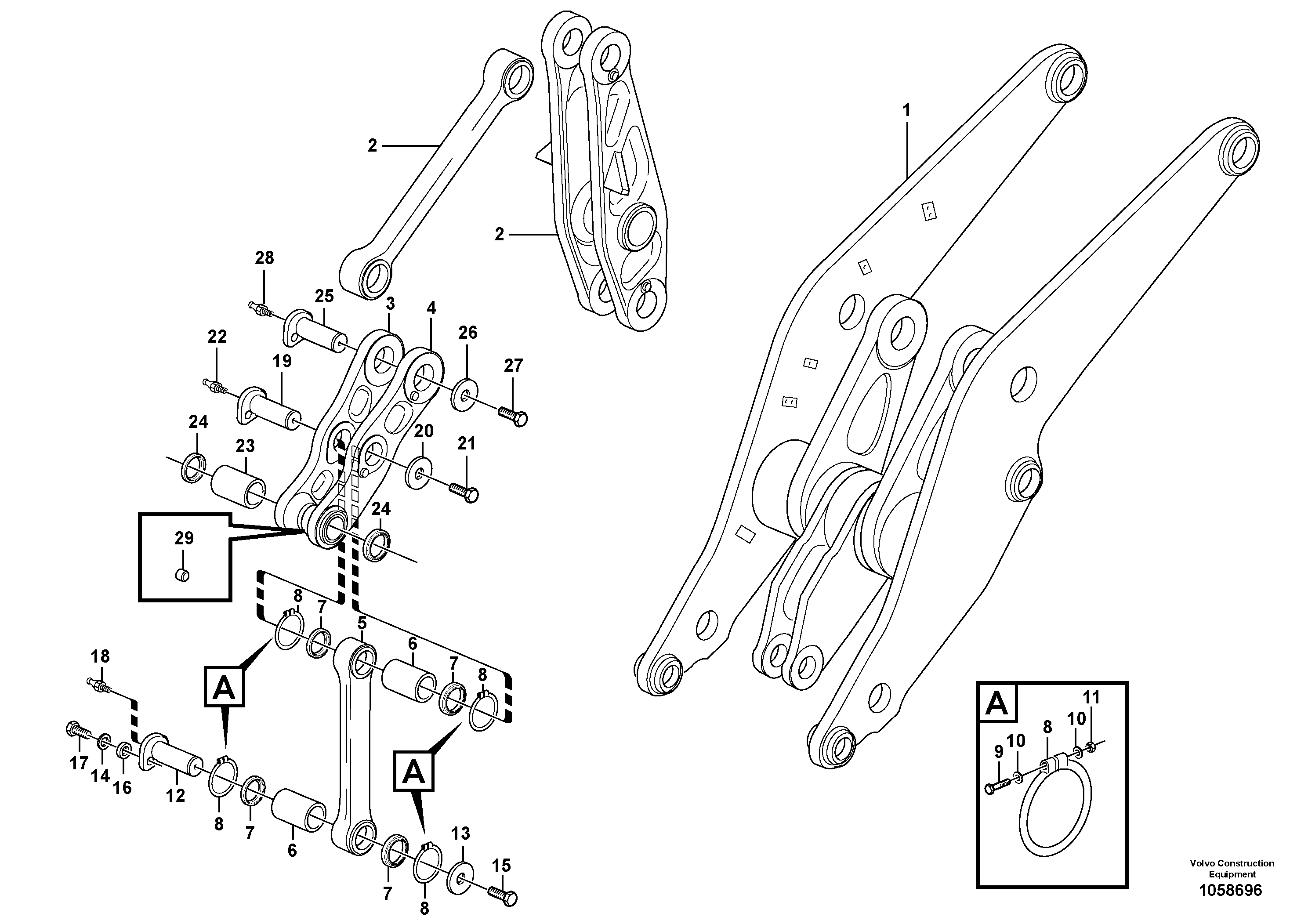 Bearing Spindle VOE11108595 VOLVO