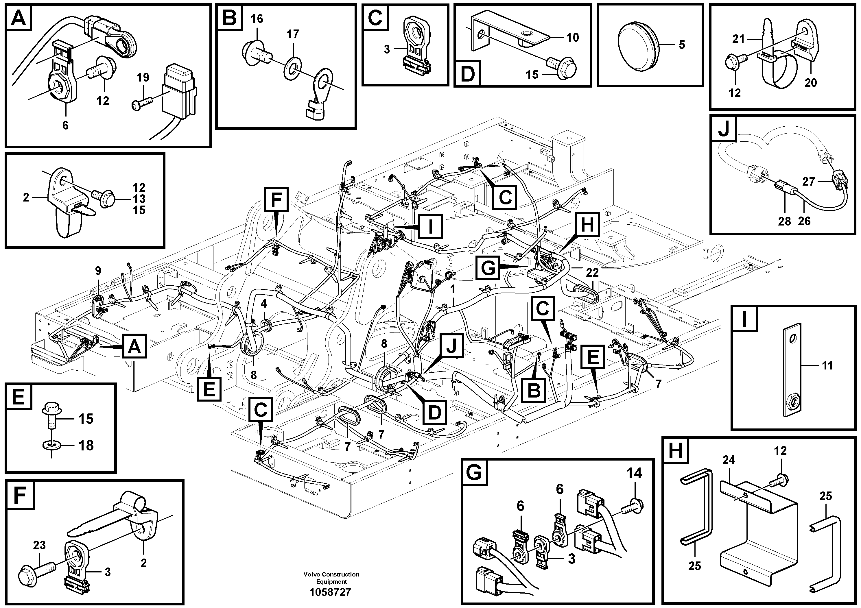Cable harness VOE14639166 VOLVO