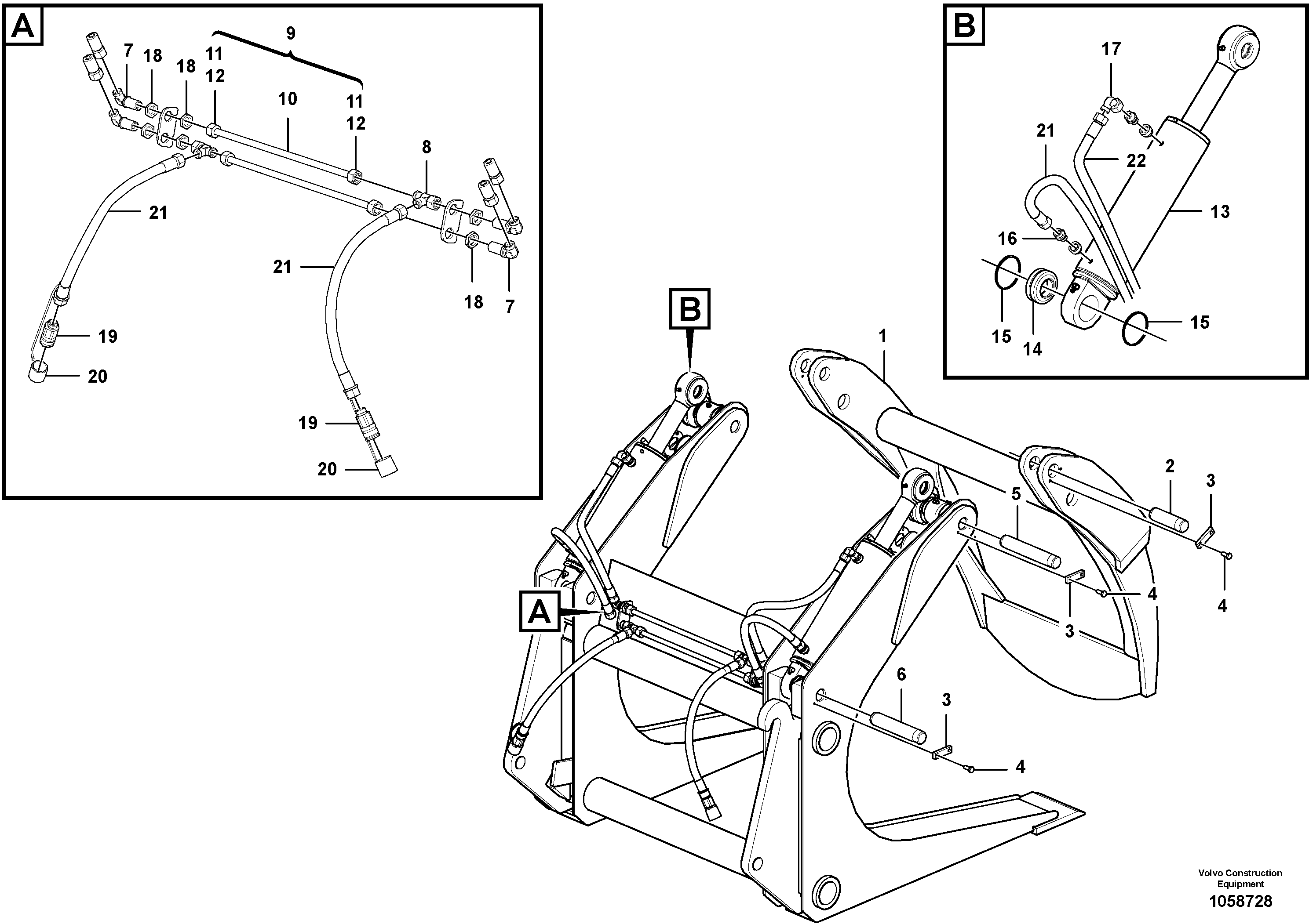 Bracket Under Tank VOE15636448 VOLVO