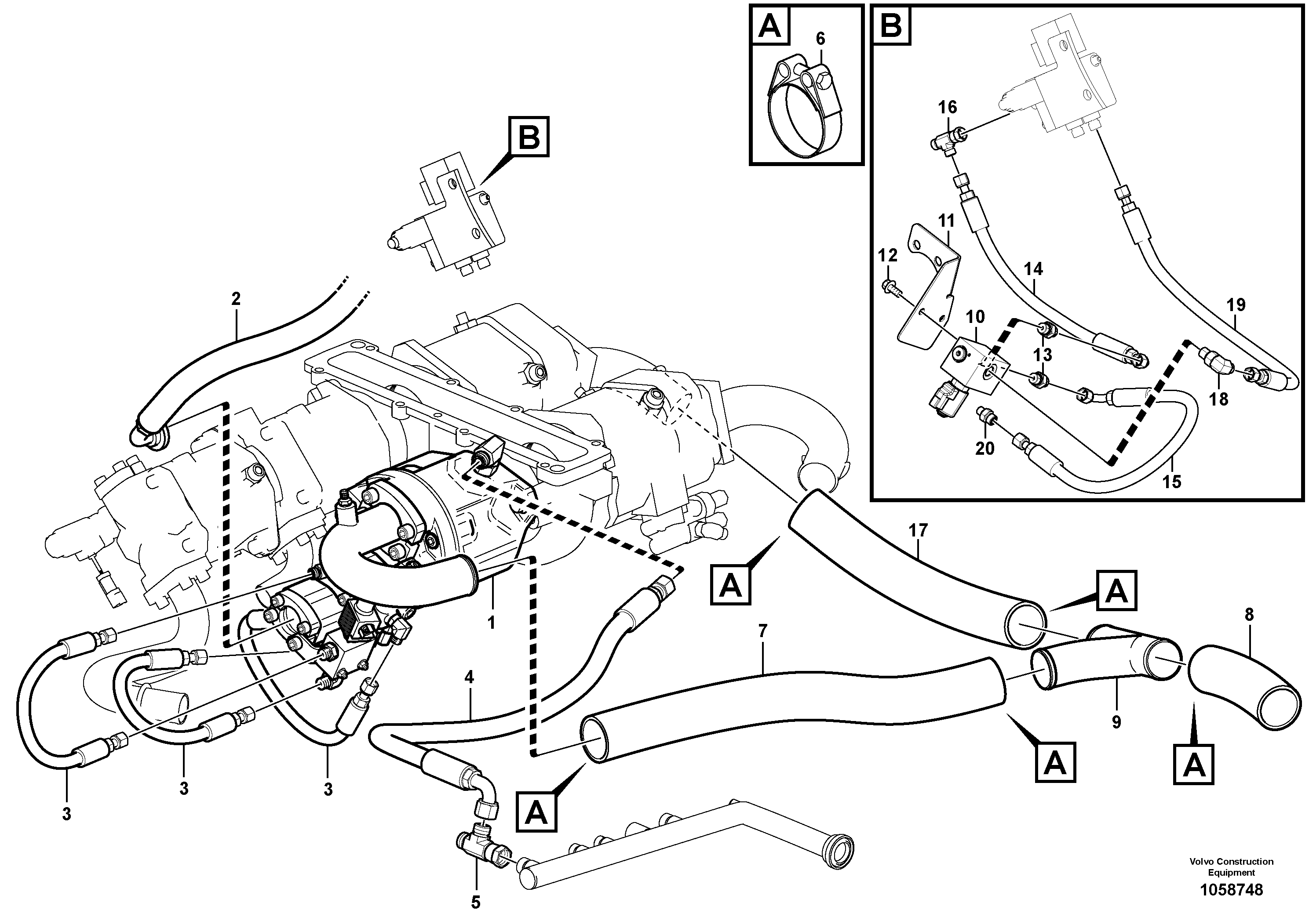 Timing gear casing VOE11148930 VOLVO