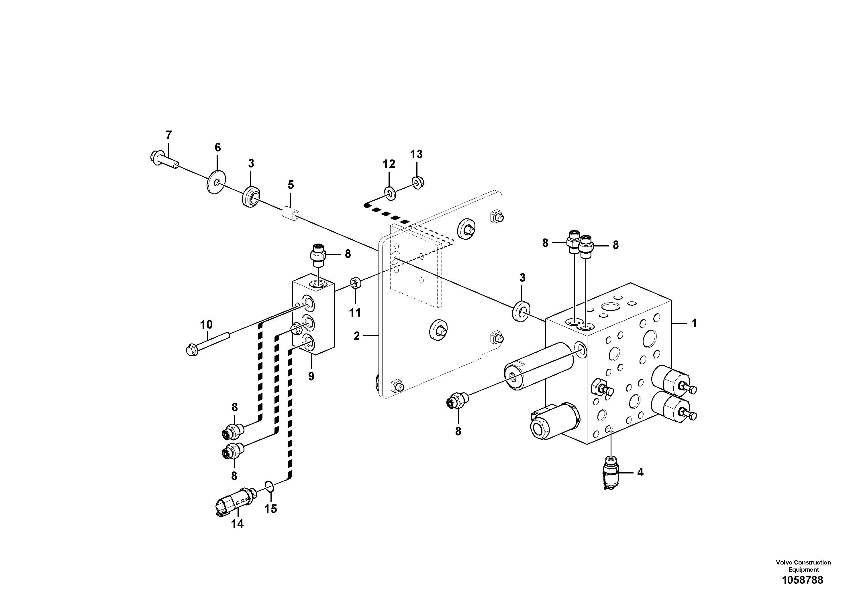 Seat frame VOE15098438 VOLVO