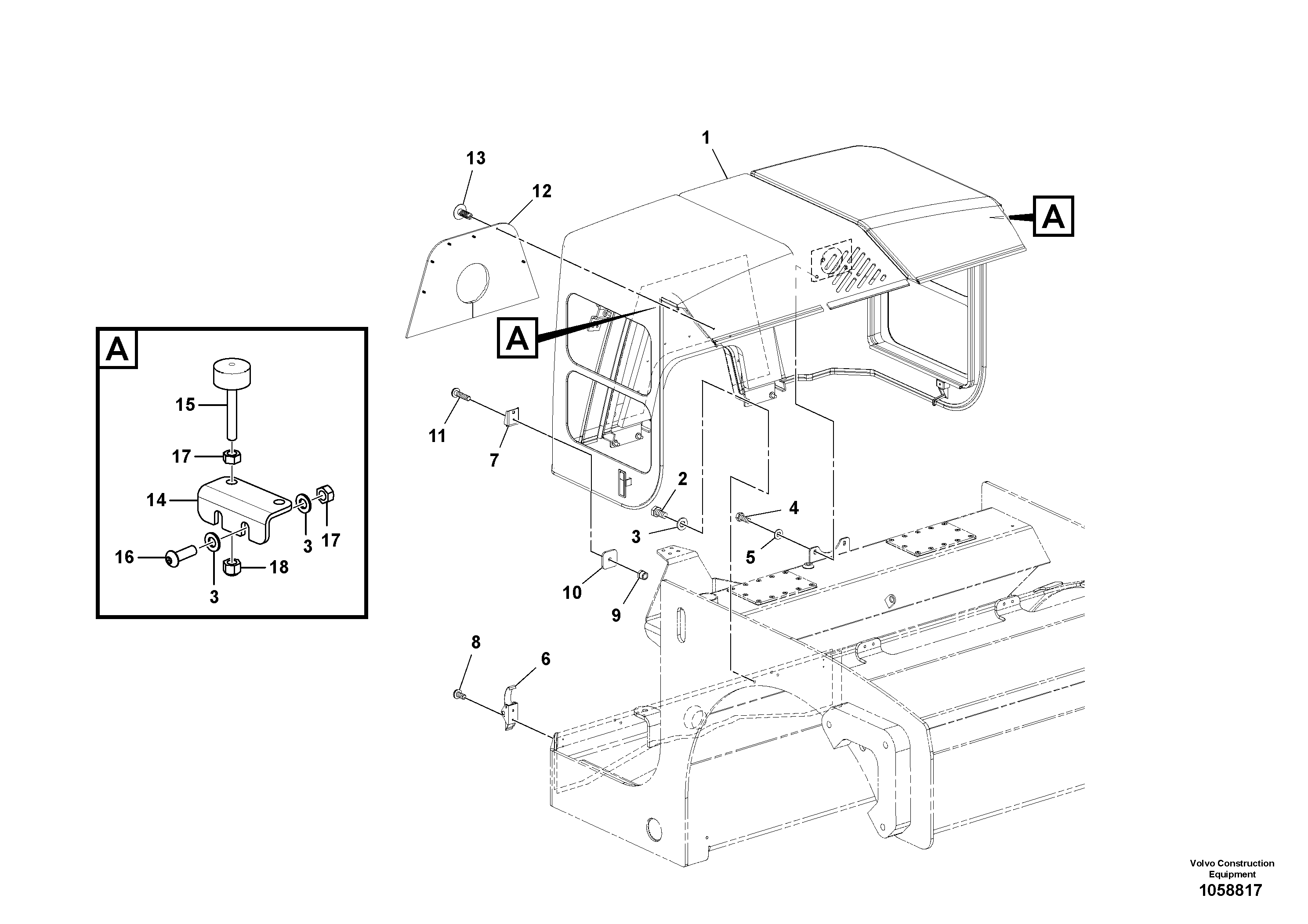 Seat frame RM46675906 VOLVO