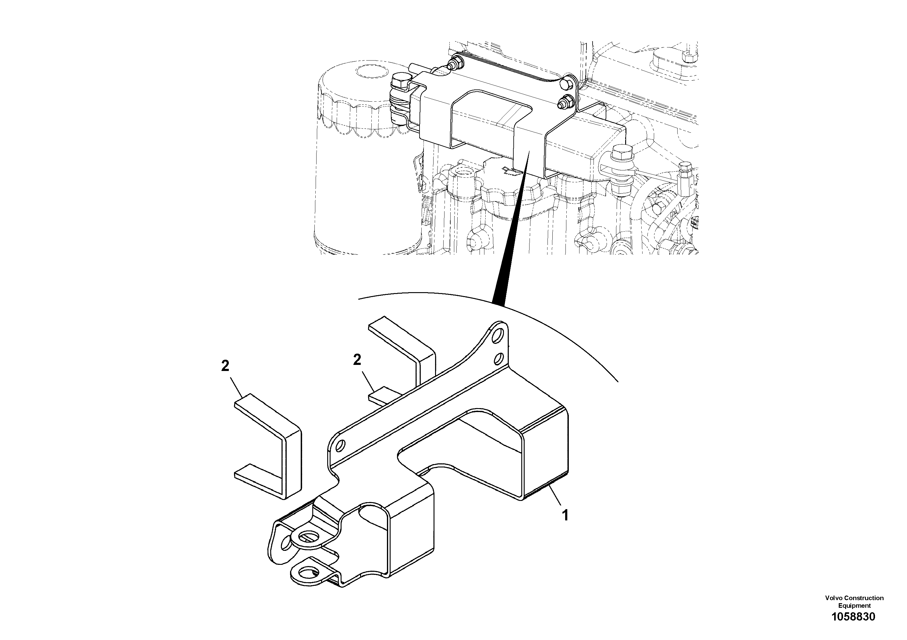 Seat frame VOE17205211 VOLVO