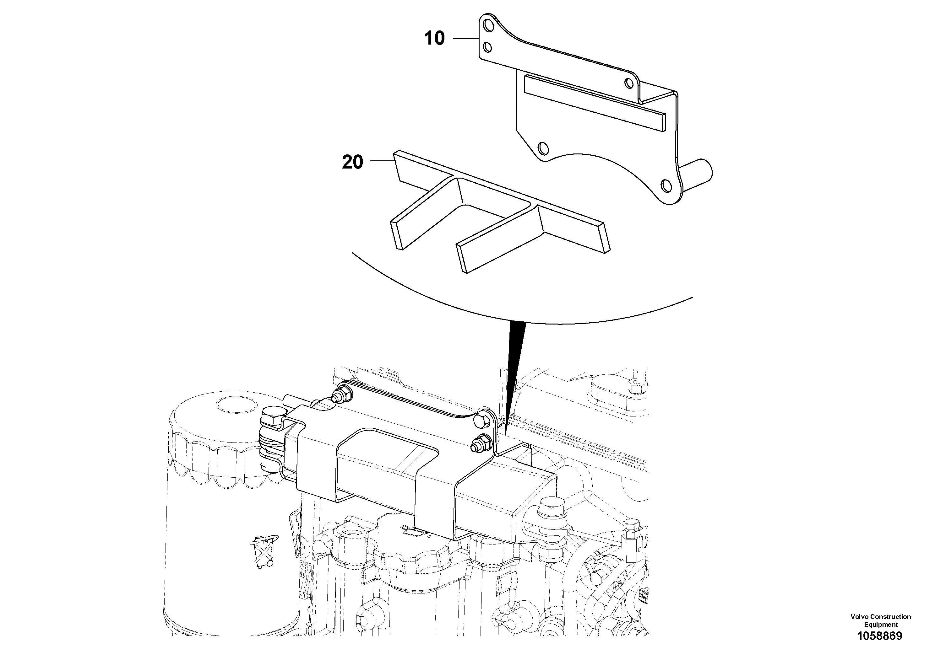 Seat frame VOE17209992 VOLVO
