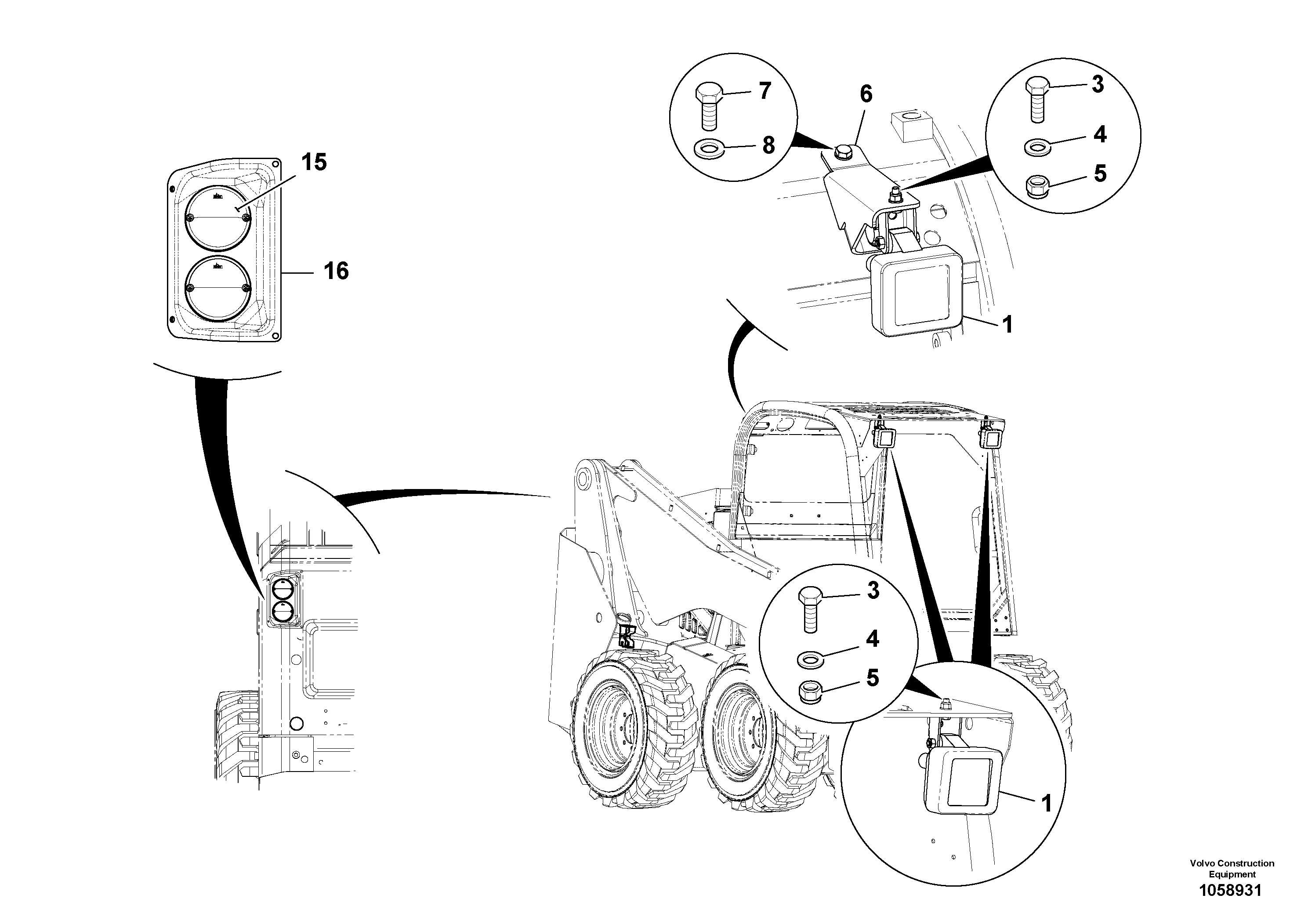 Seat frame VOE16213323 VOLVO