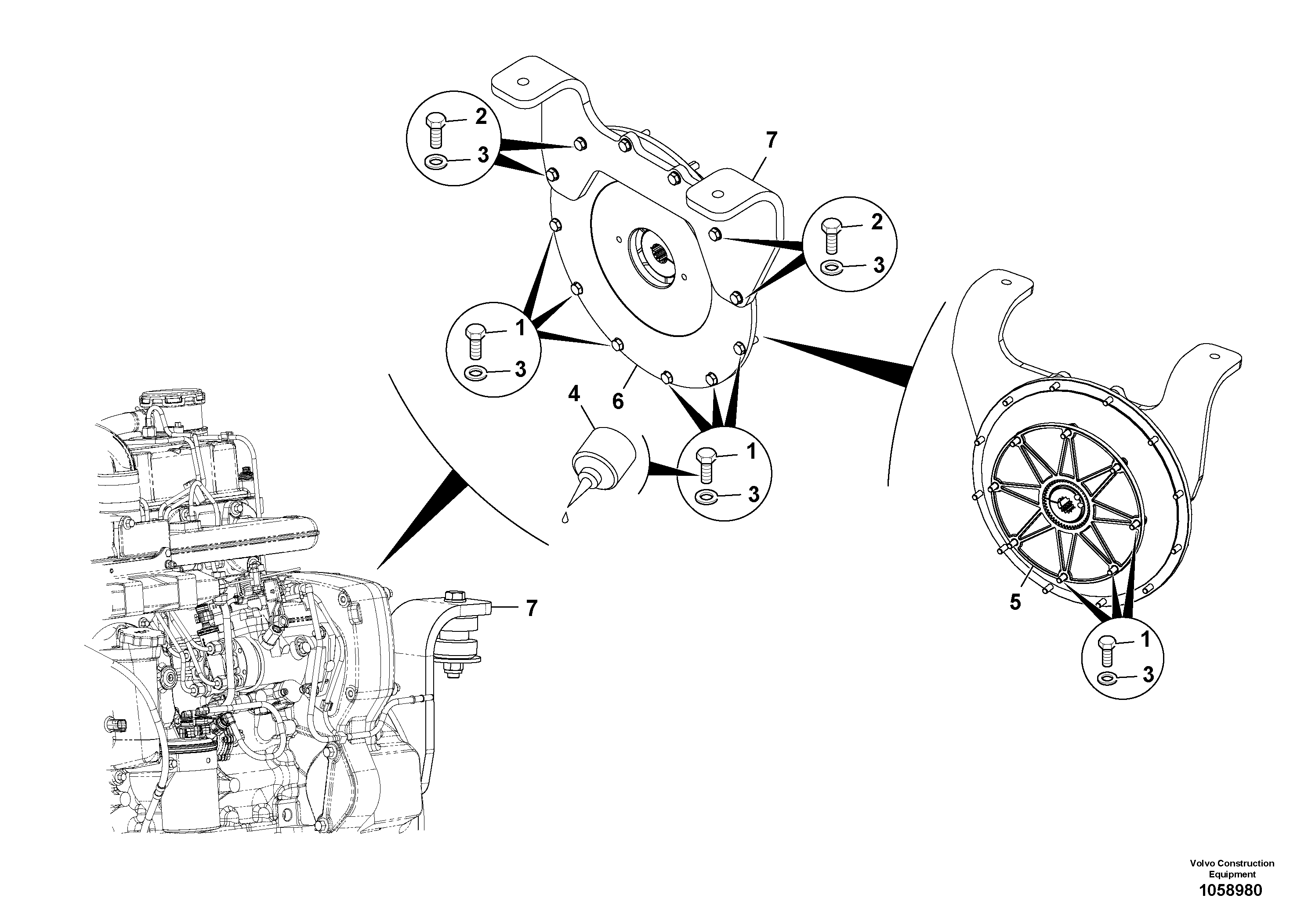 Guide bracket VOE16213132 VOLVO