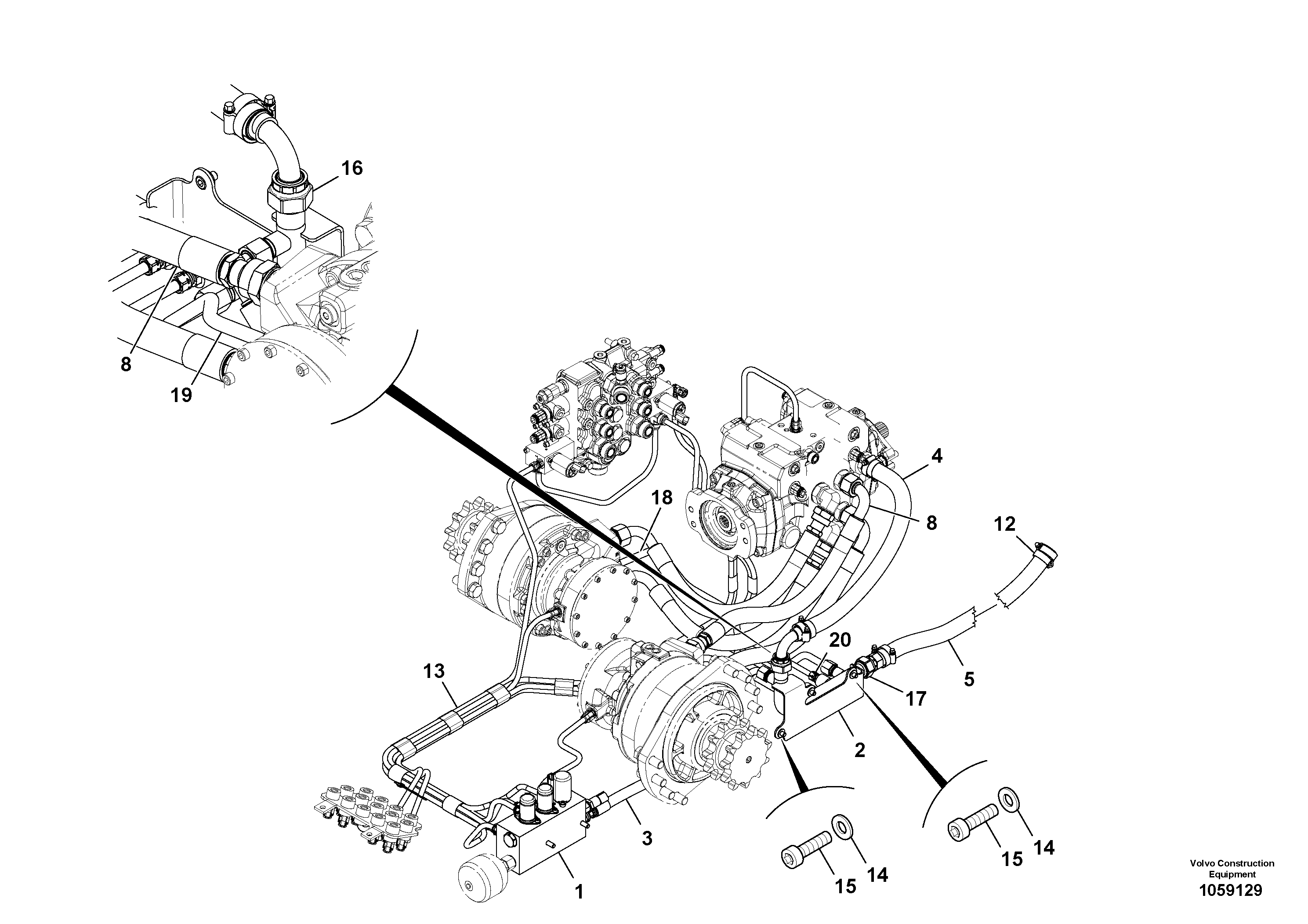 For upper engine part VOE17205303 VOLVO