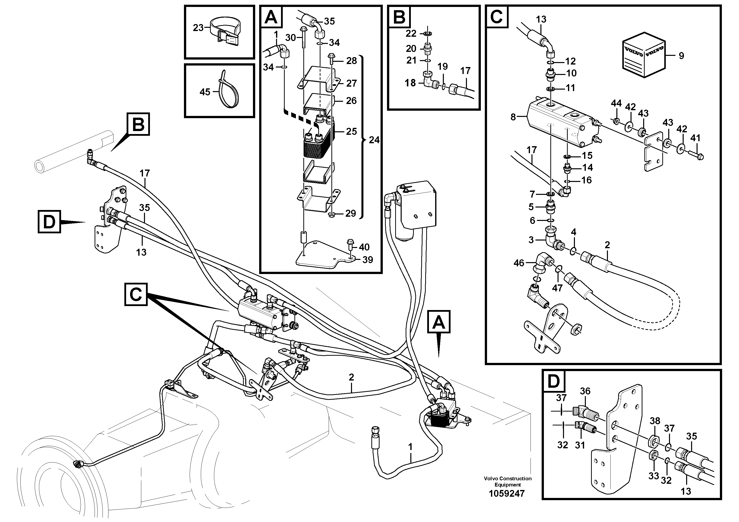 Timing gear casing VOE15107964 VOLVO