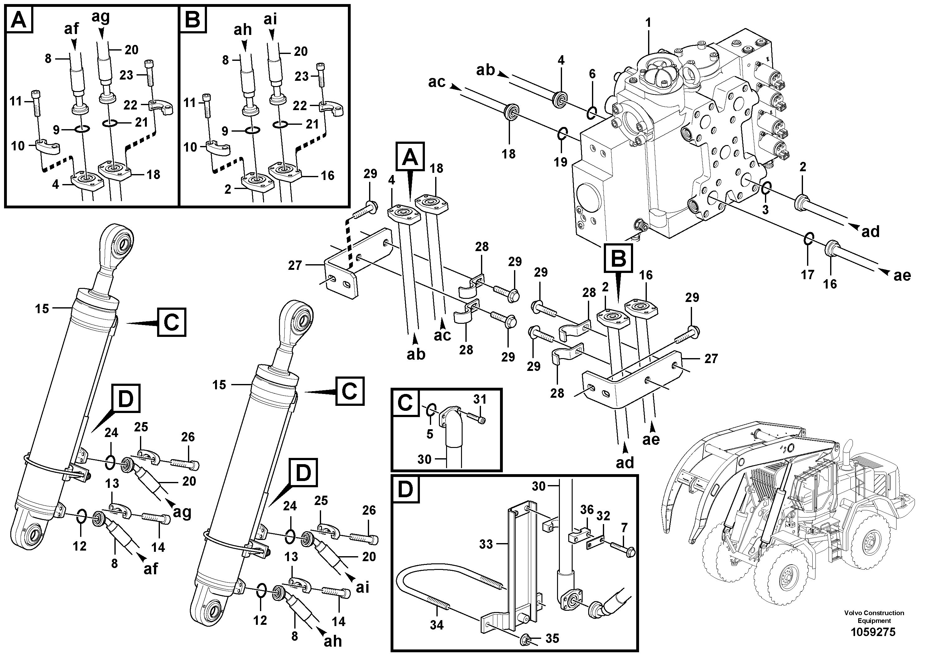 Control sleeve VOE15037471 VOLVO