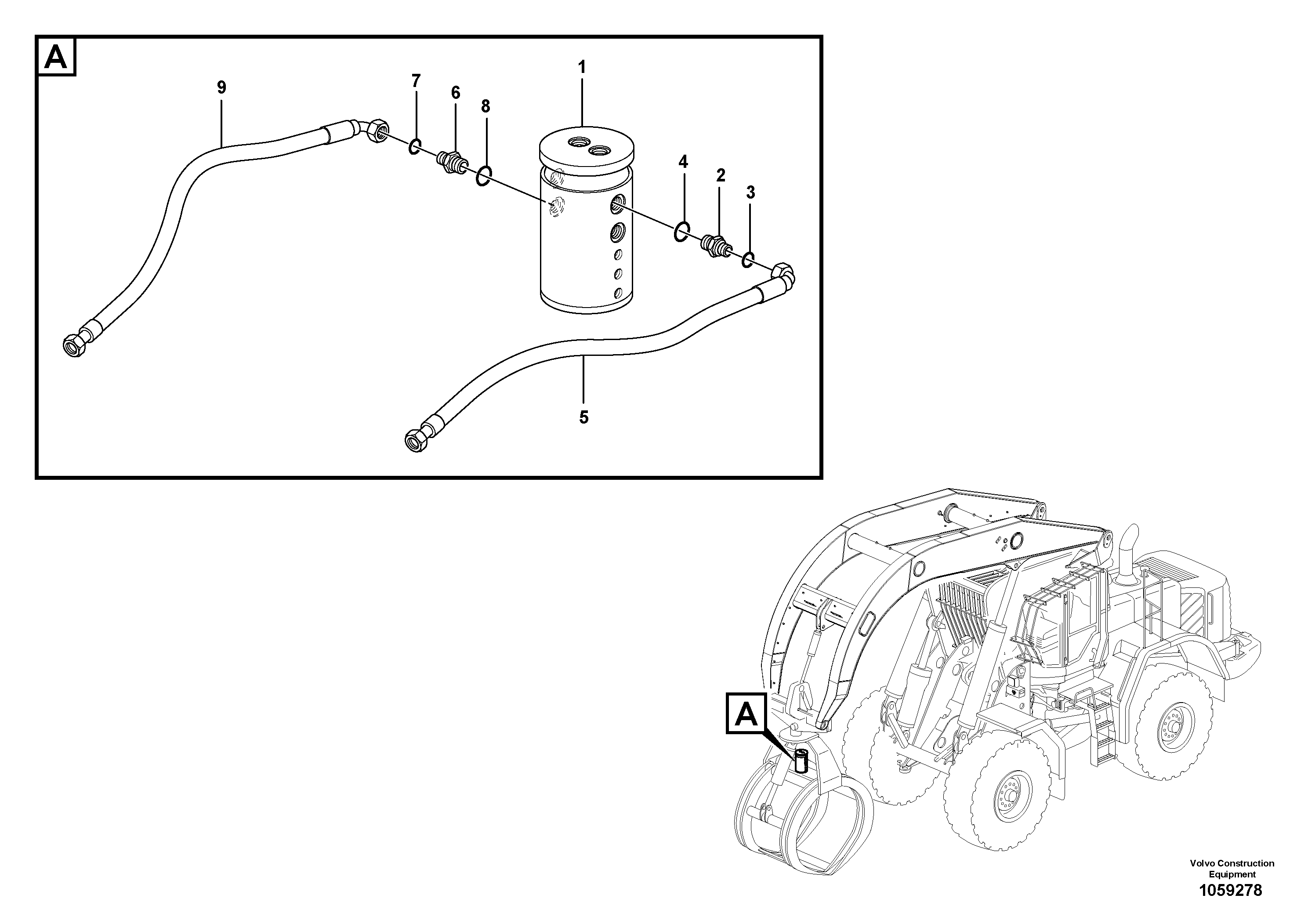 Tube assembly Lh VOE11082620 VOLVO