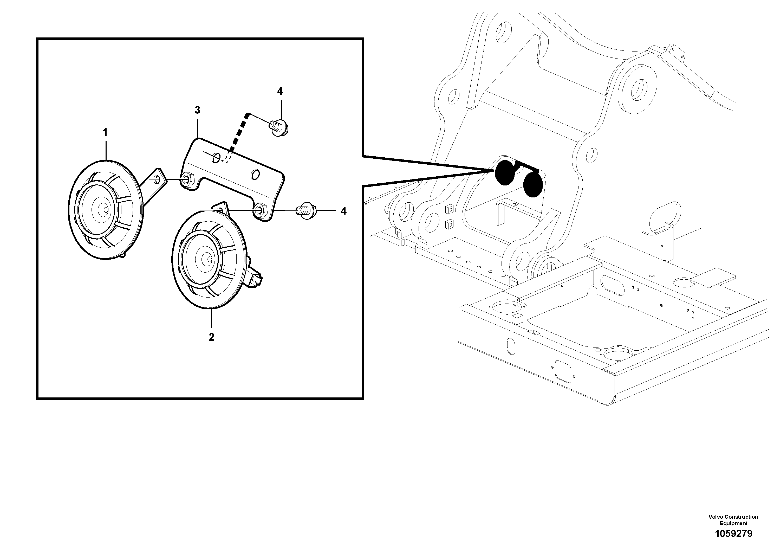 Seat frame VOE14612847 VOLVO