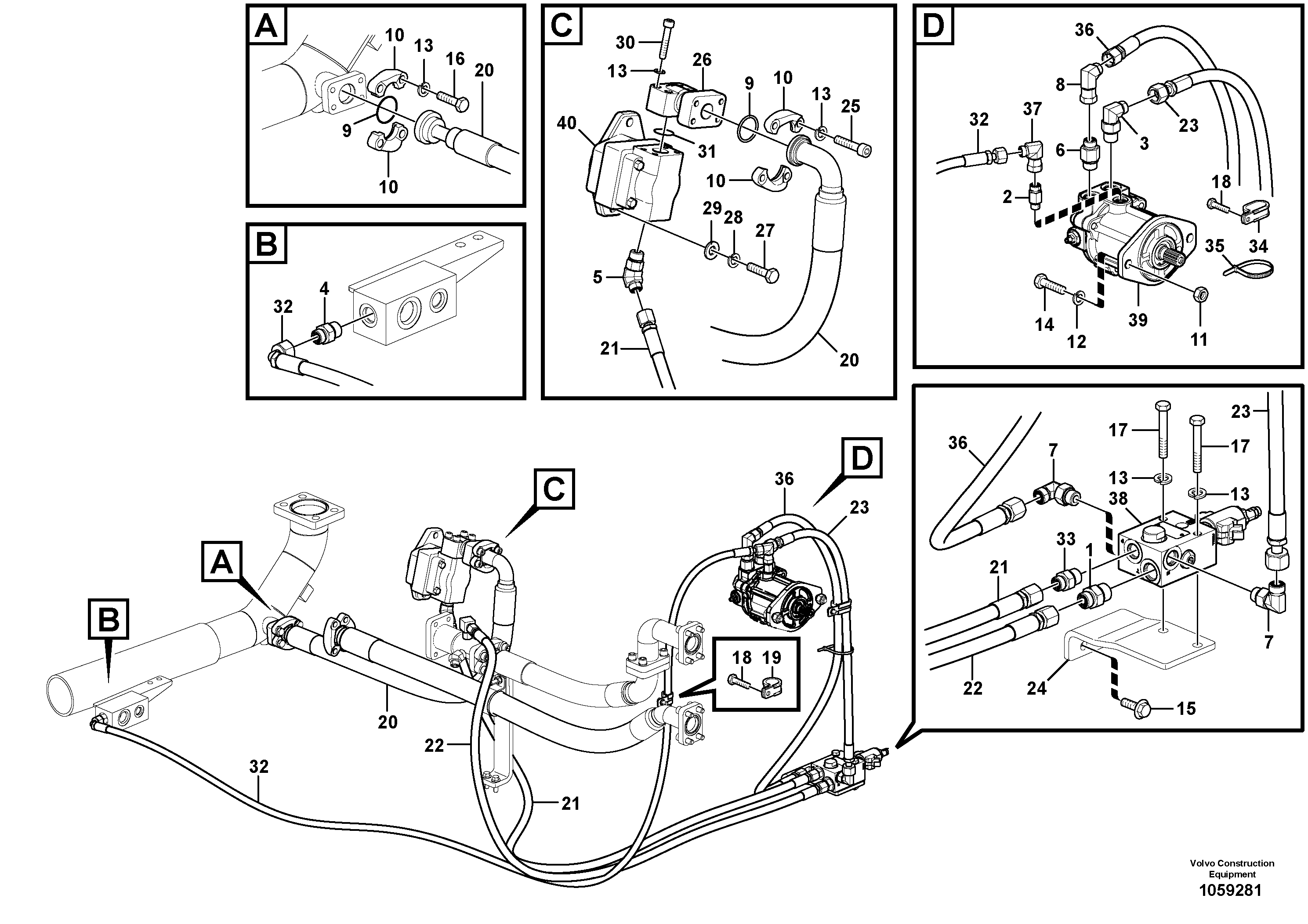 Timing gear casing VOE936685 VOLVO