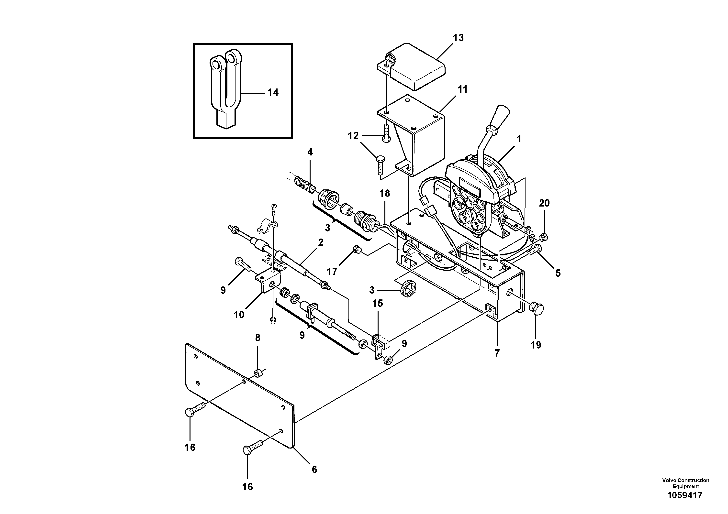 Seat frame VOE12806567 VOLVO