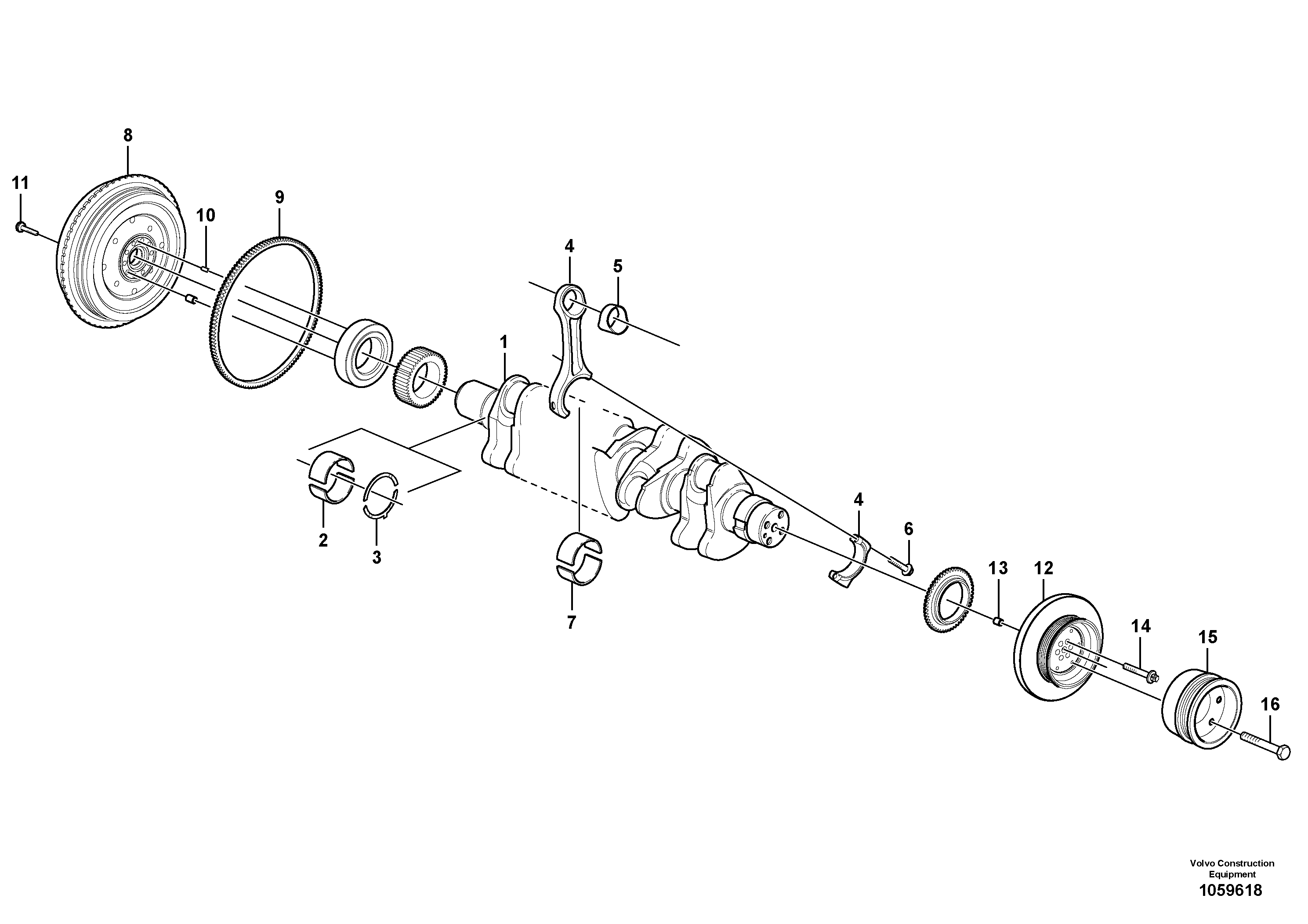 Main Bearing VOE21040125 VOLVO