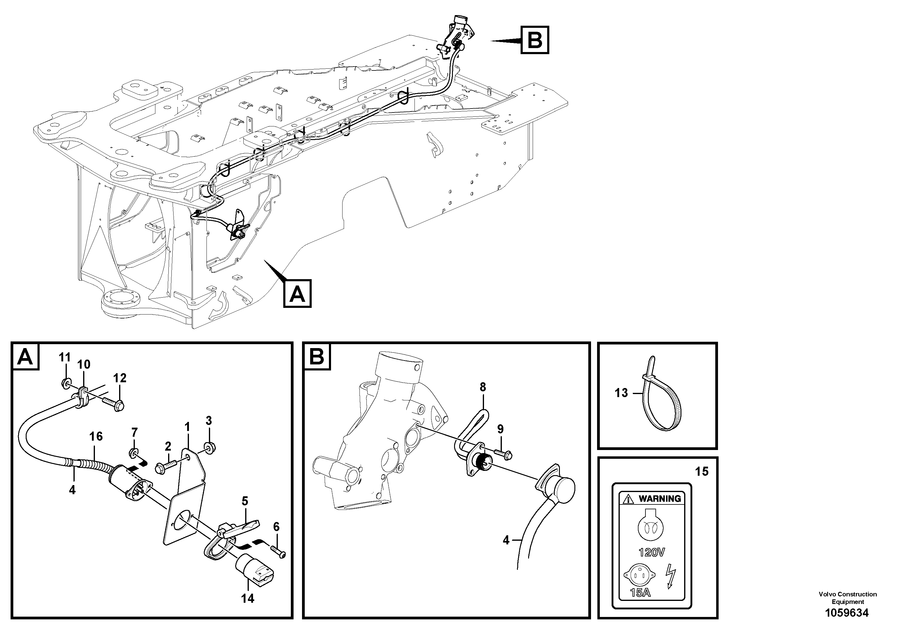 Seat frame VOE16805826 VOLVO