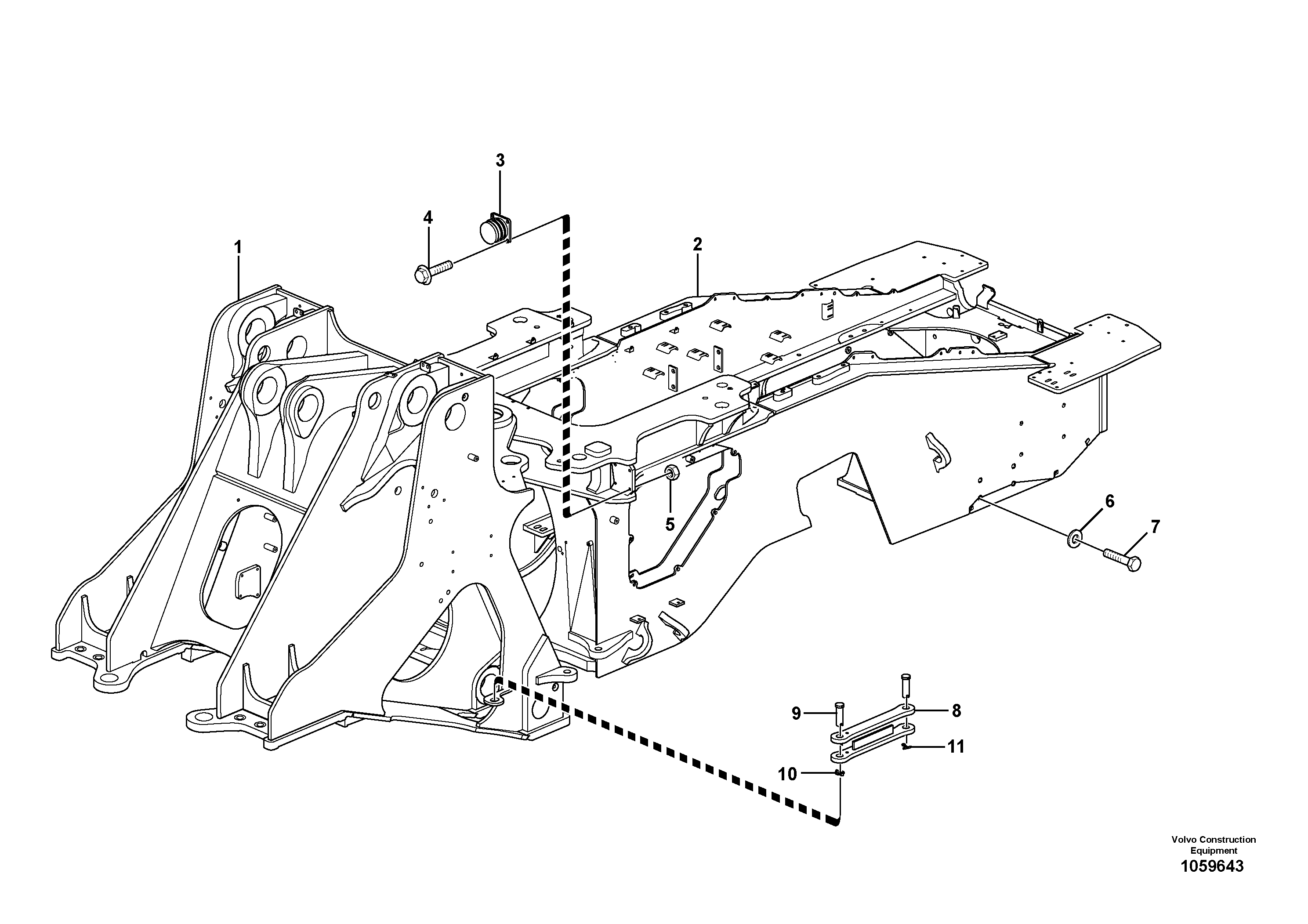 Front frame VOE16810133 VOLVO