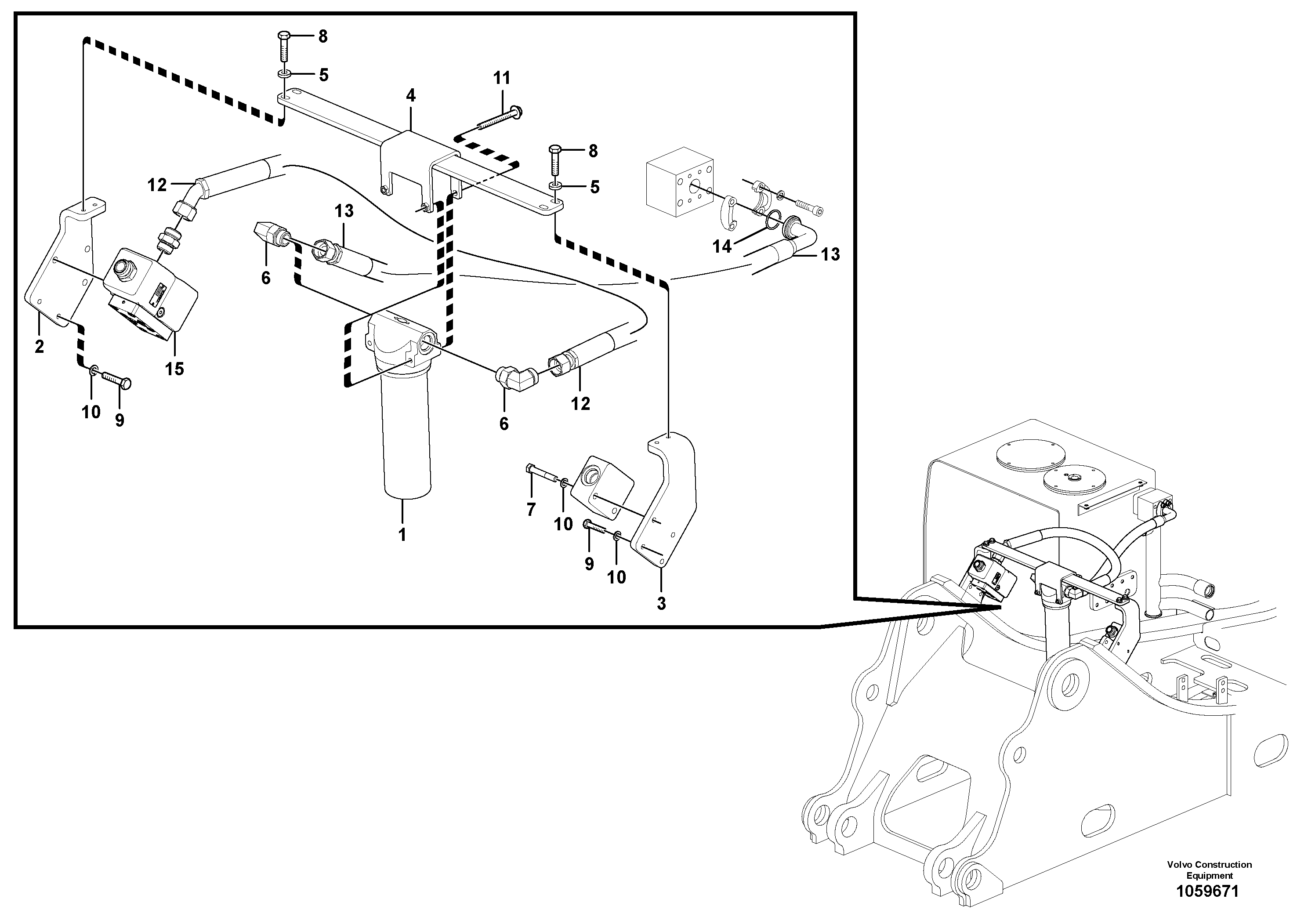 Seat frame VOE14666823 VOLVO