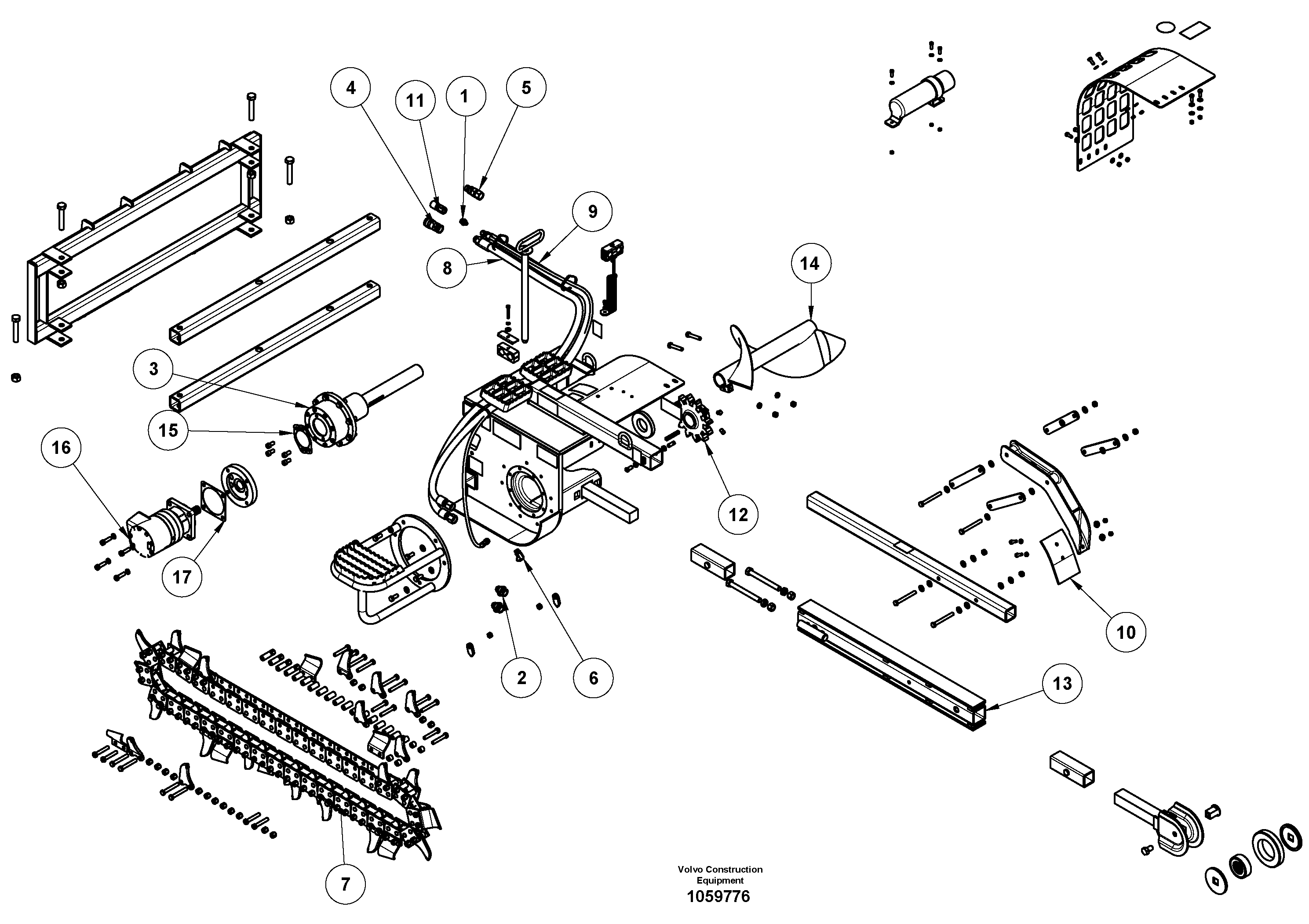 Gear, crank shaft VOE16219573 VOLVO