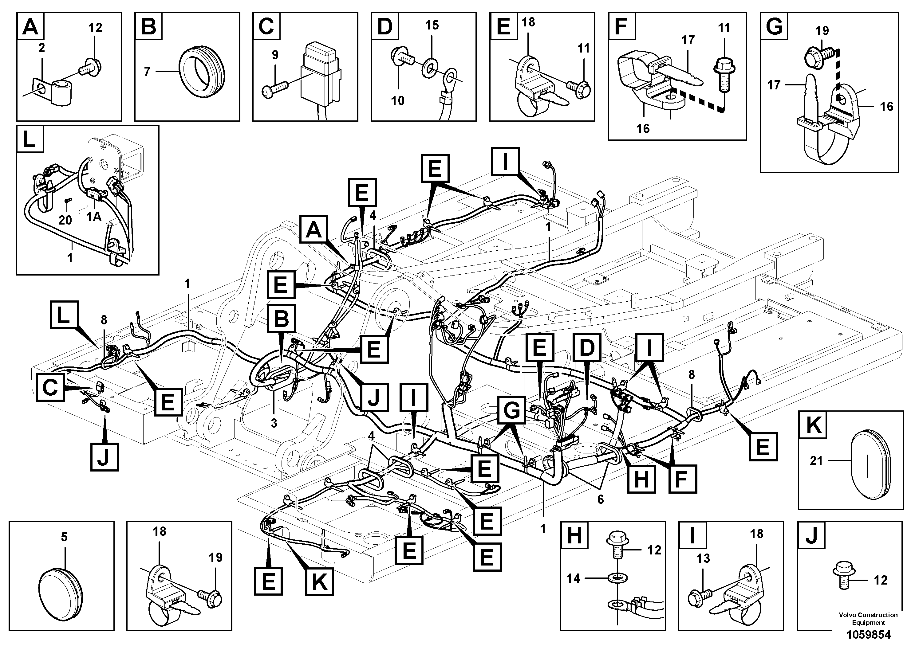 Cable harness VOE14602891 VOLVO