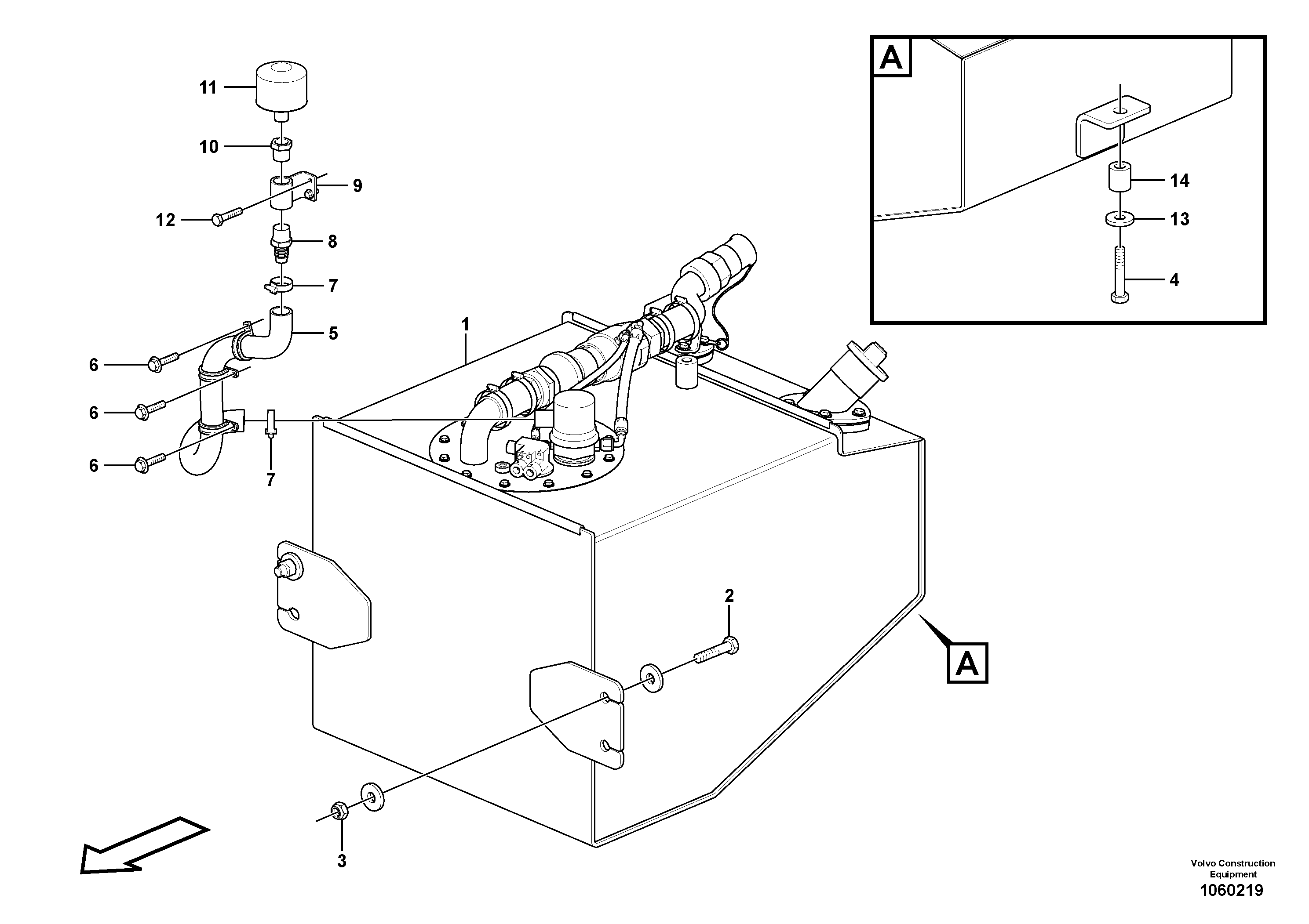 Mounting rail VOE983297 VOLVO