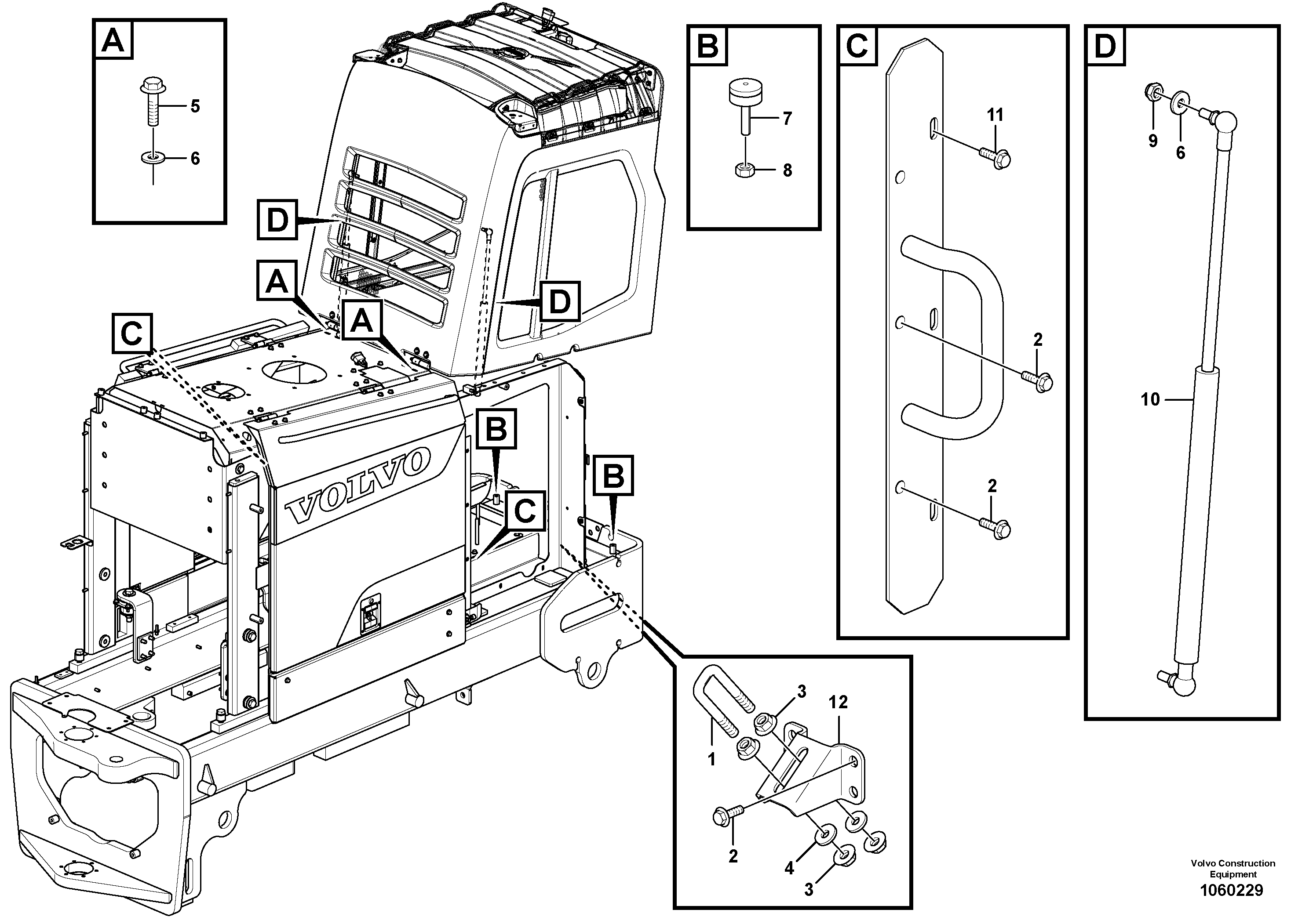 Lubricating pipe VOE16015436 VOLVO