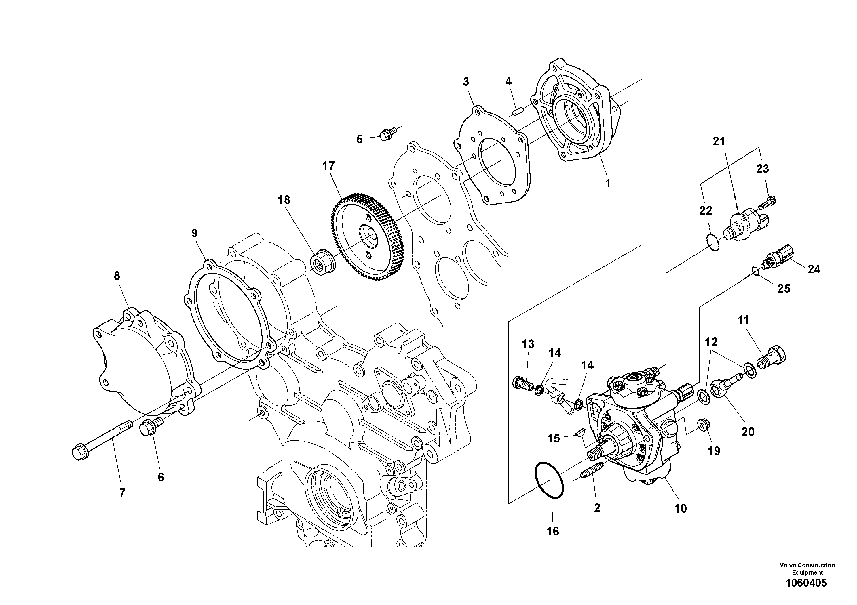 For upper engine part VOE16670540 VOLVO