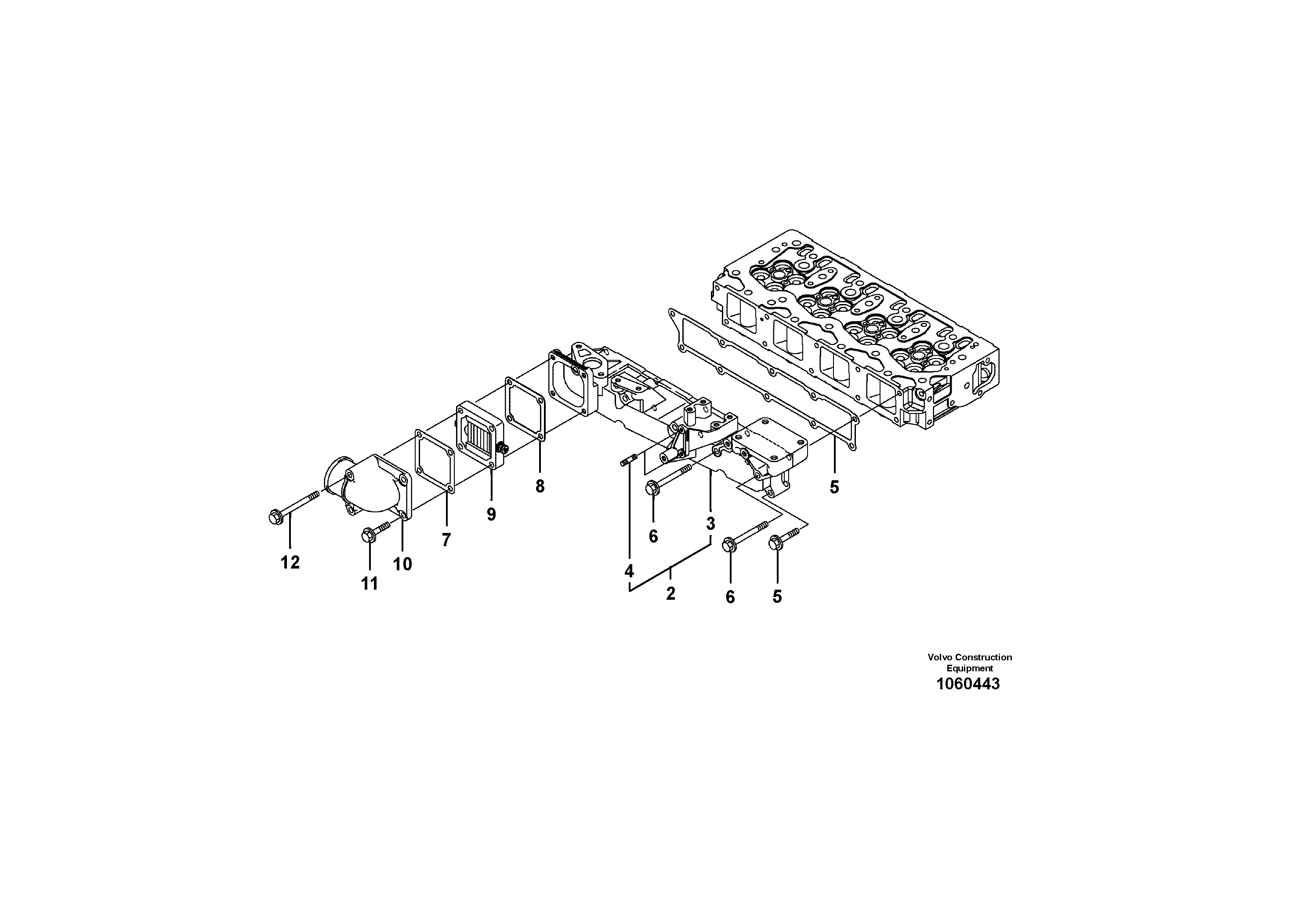 Manifold VOE17458974 VOLVO