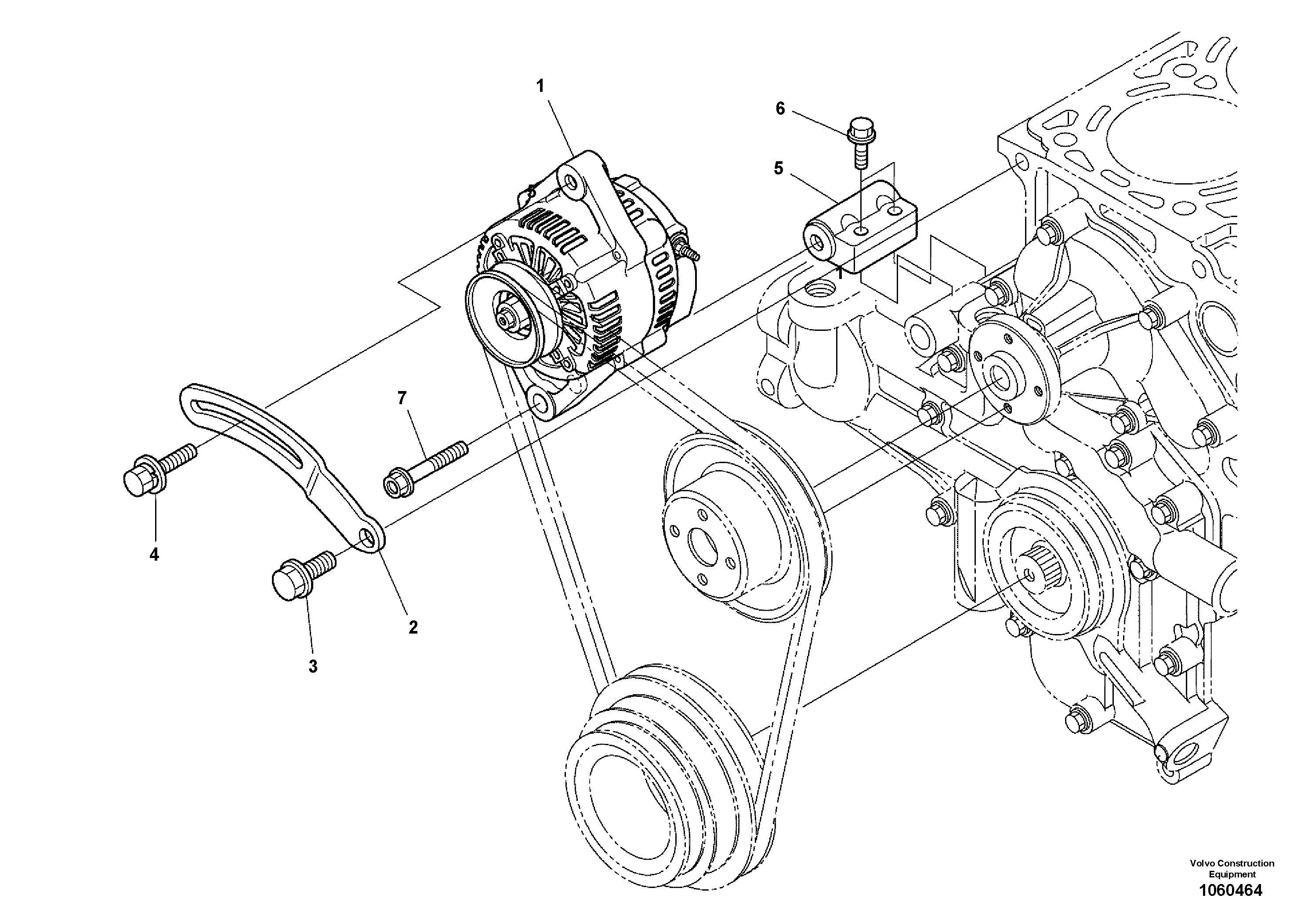 Cable harness,upper.s VOE22840844 VOLVO