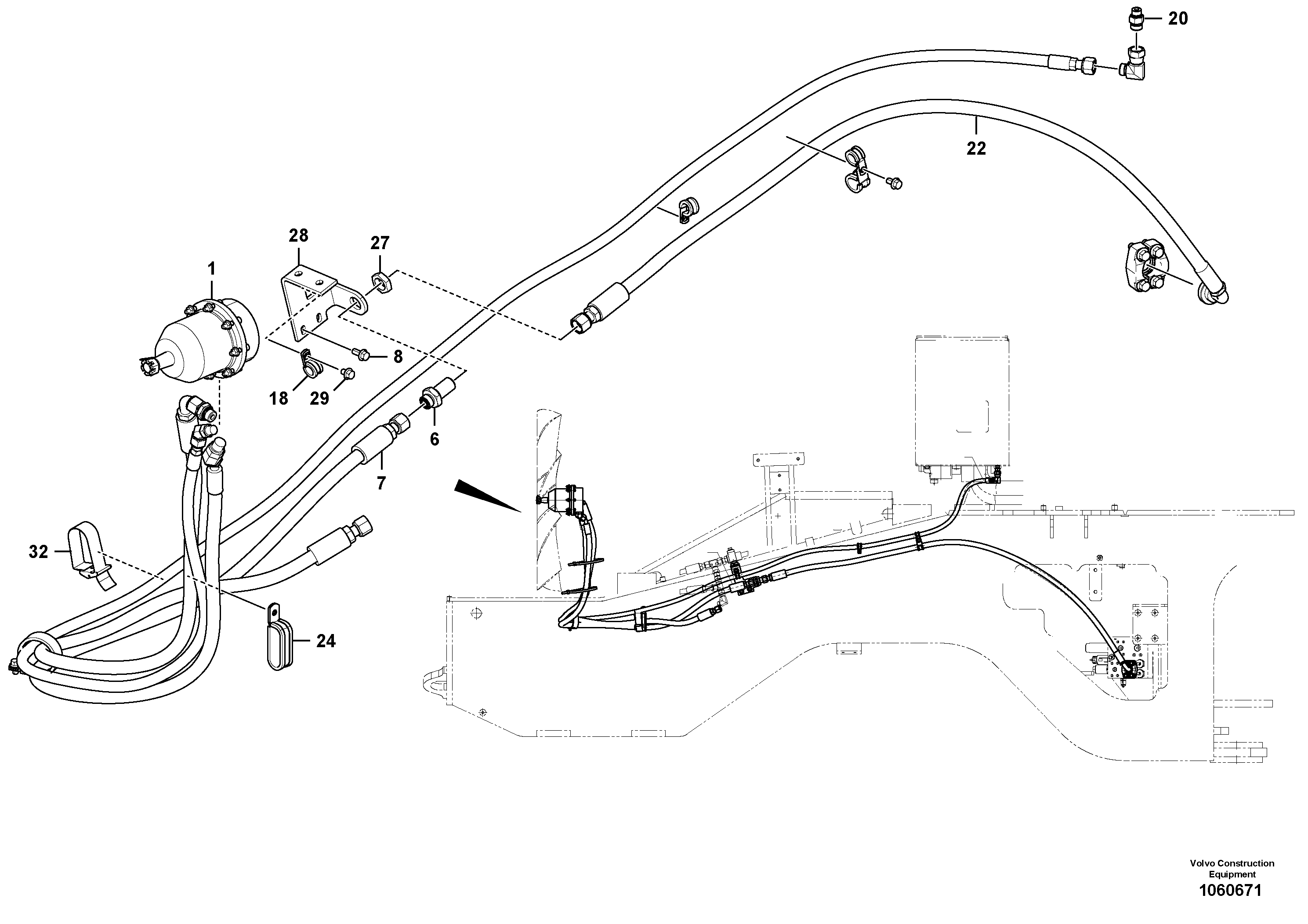 Timing gear casing VOE16027697 VOLVO