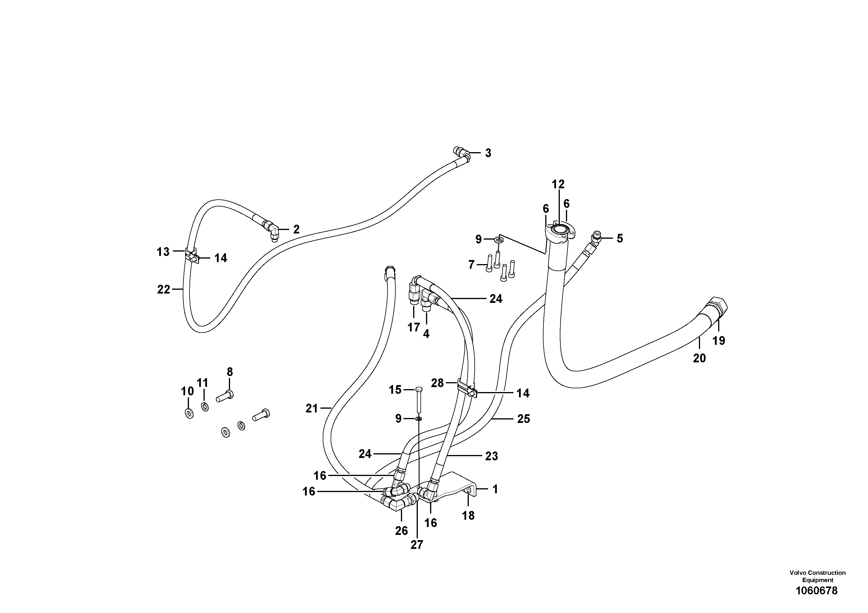 Mounting rail VOE991639 VOLVO