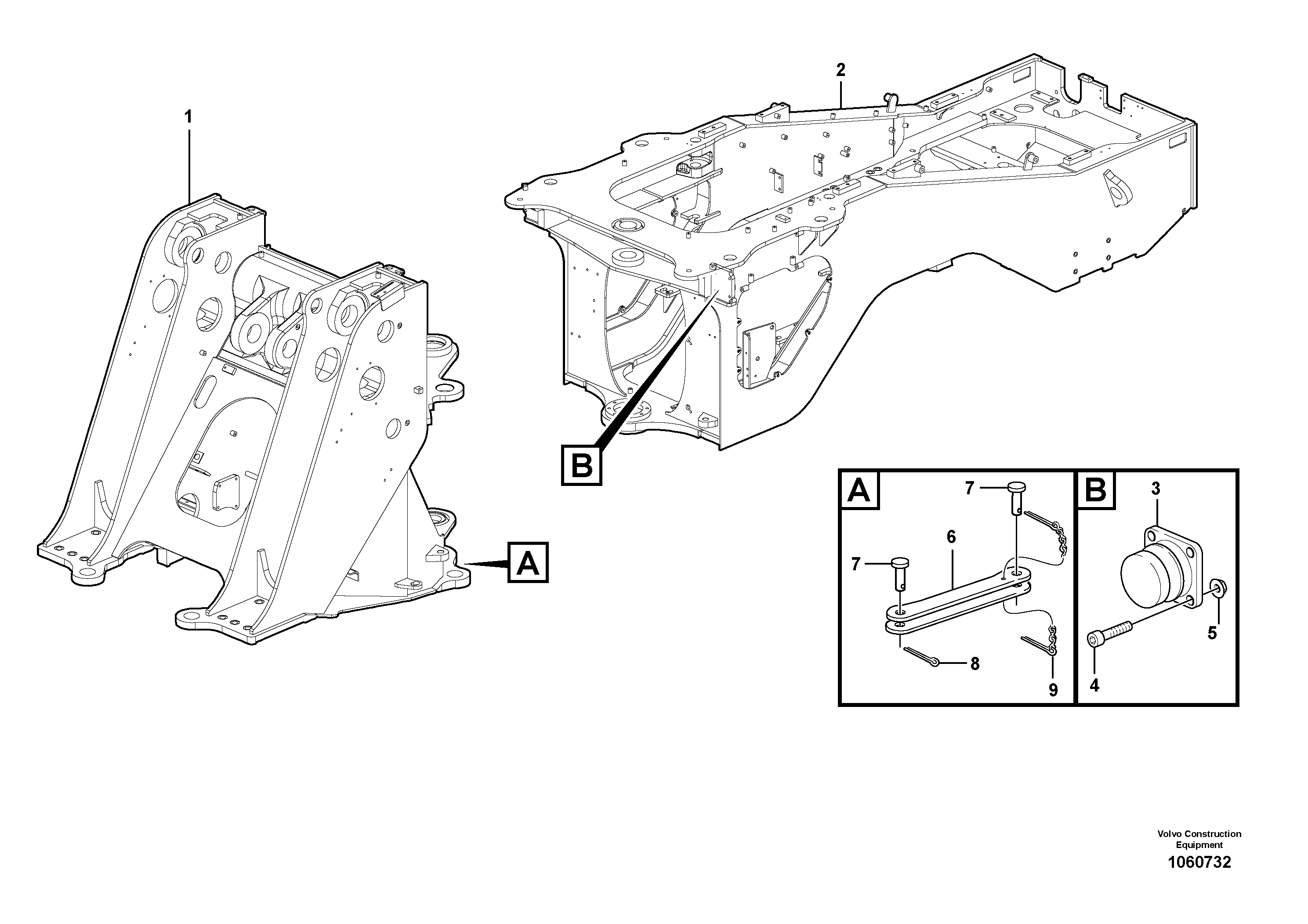 Spring bracket L.h. VOE15178407 VOLVO