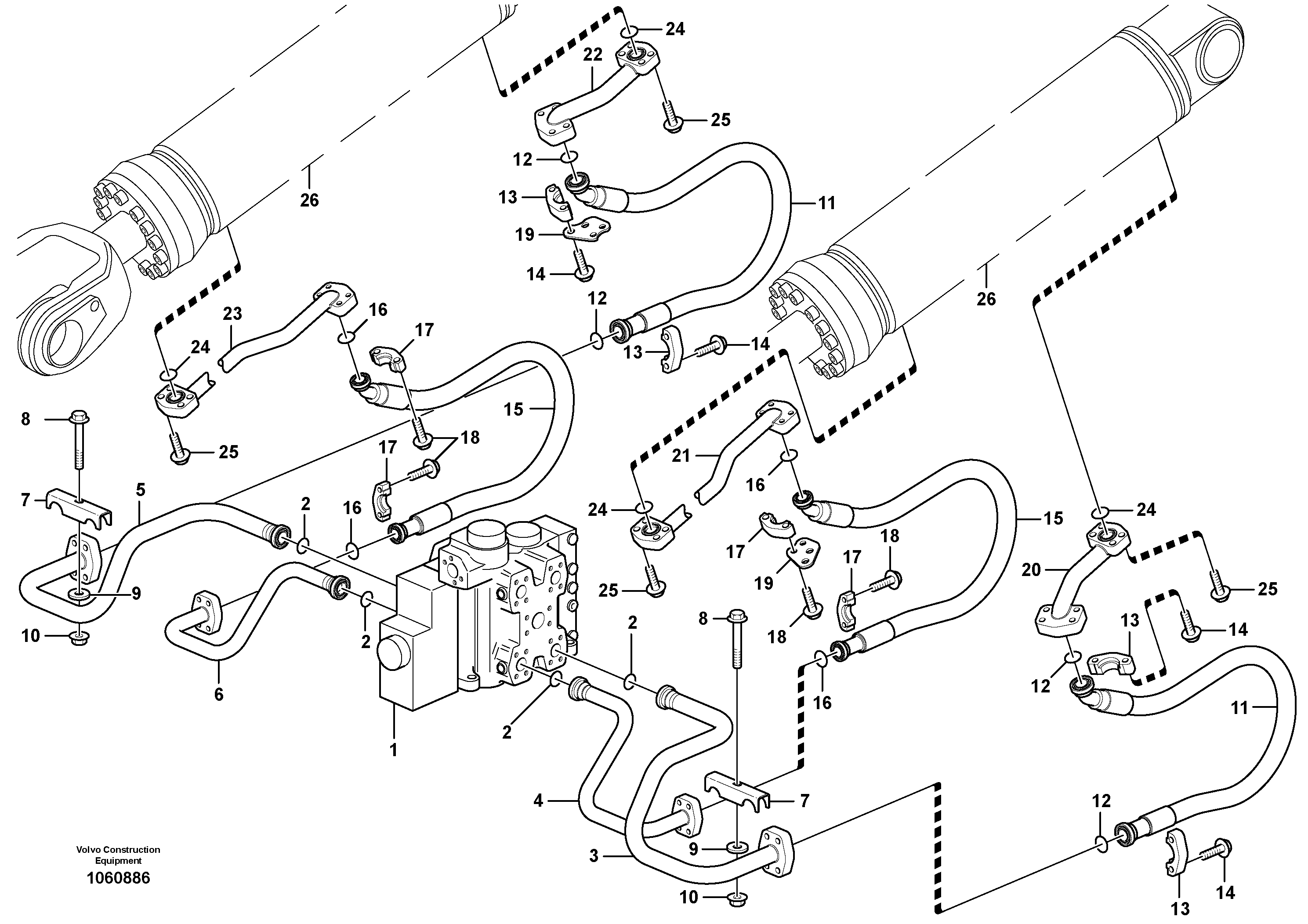 Timing gear casing VOE17241517 VOLVO