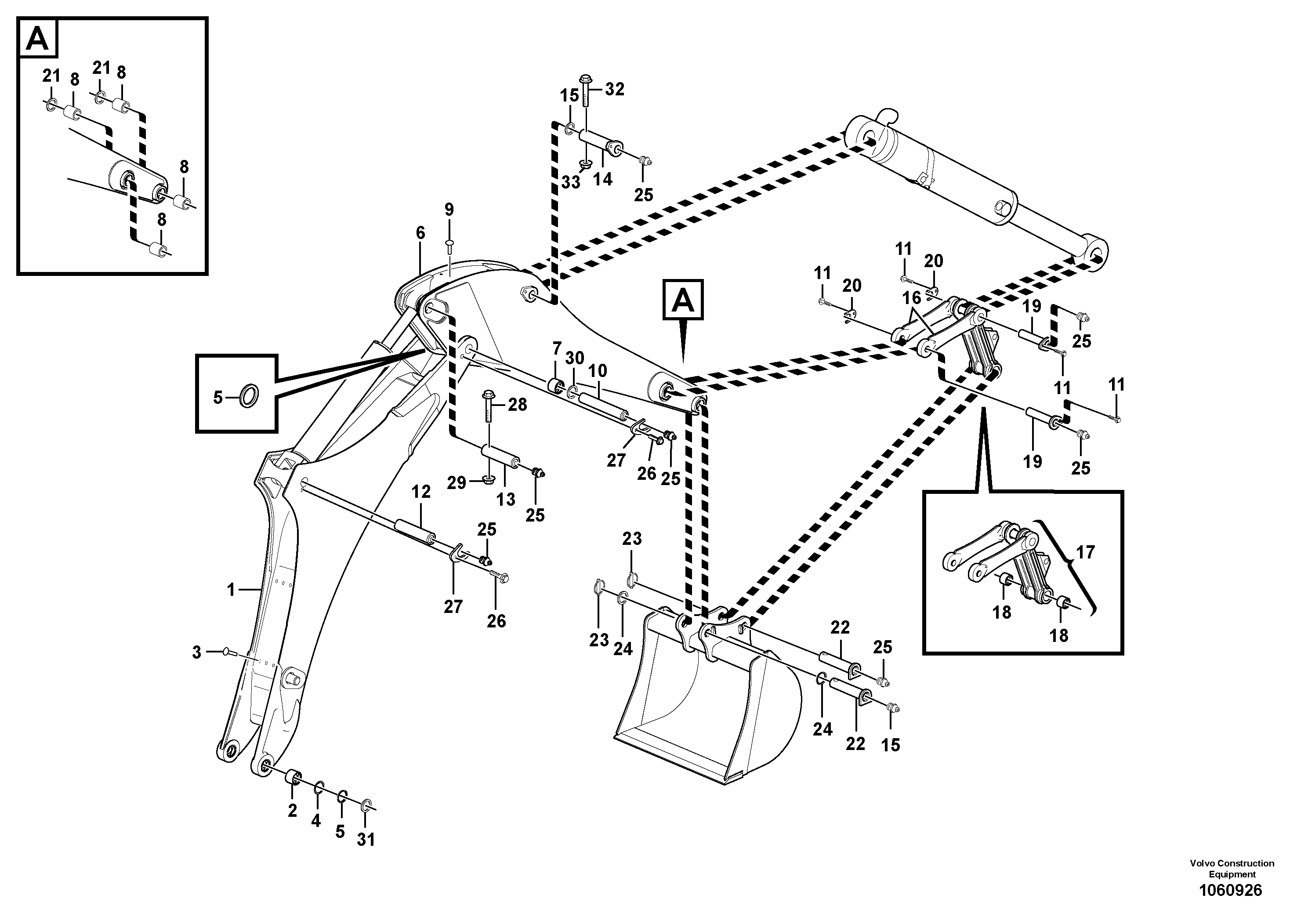 Tubular Stay VOE15640407 VOLVO
