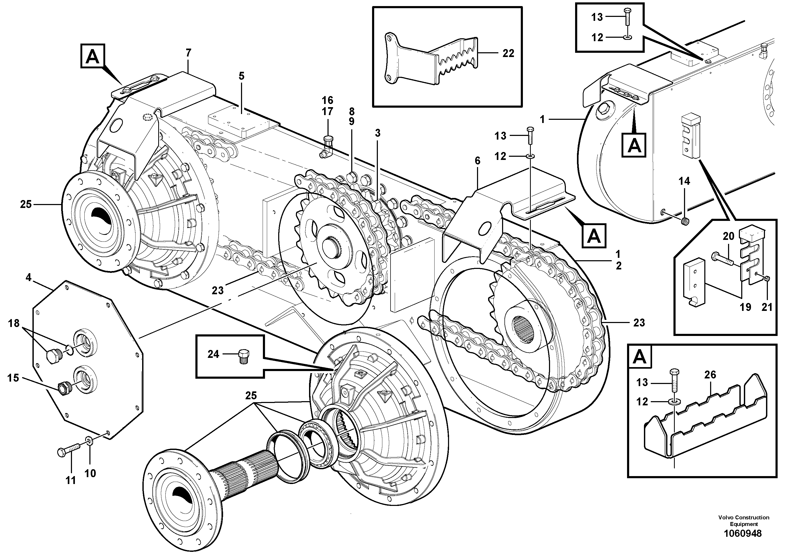 Pedal bracket R.h. VOE16001736 VOLVO