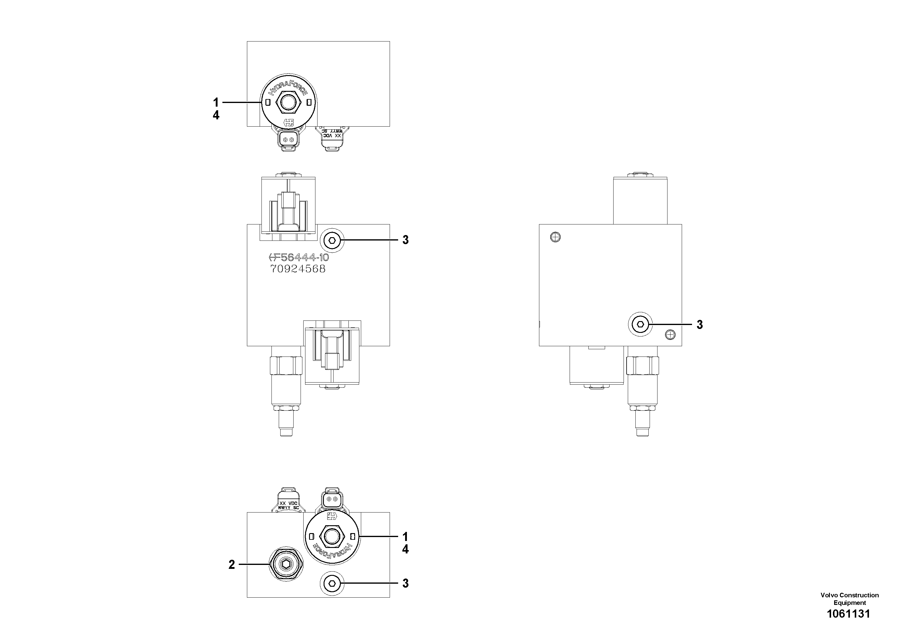 Solenoid valve RM/VOE17212474 VOLVO