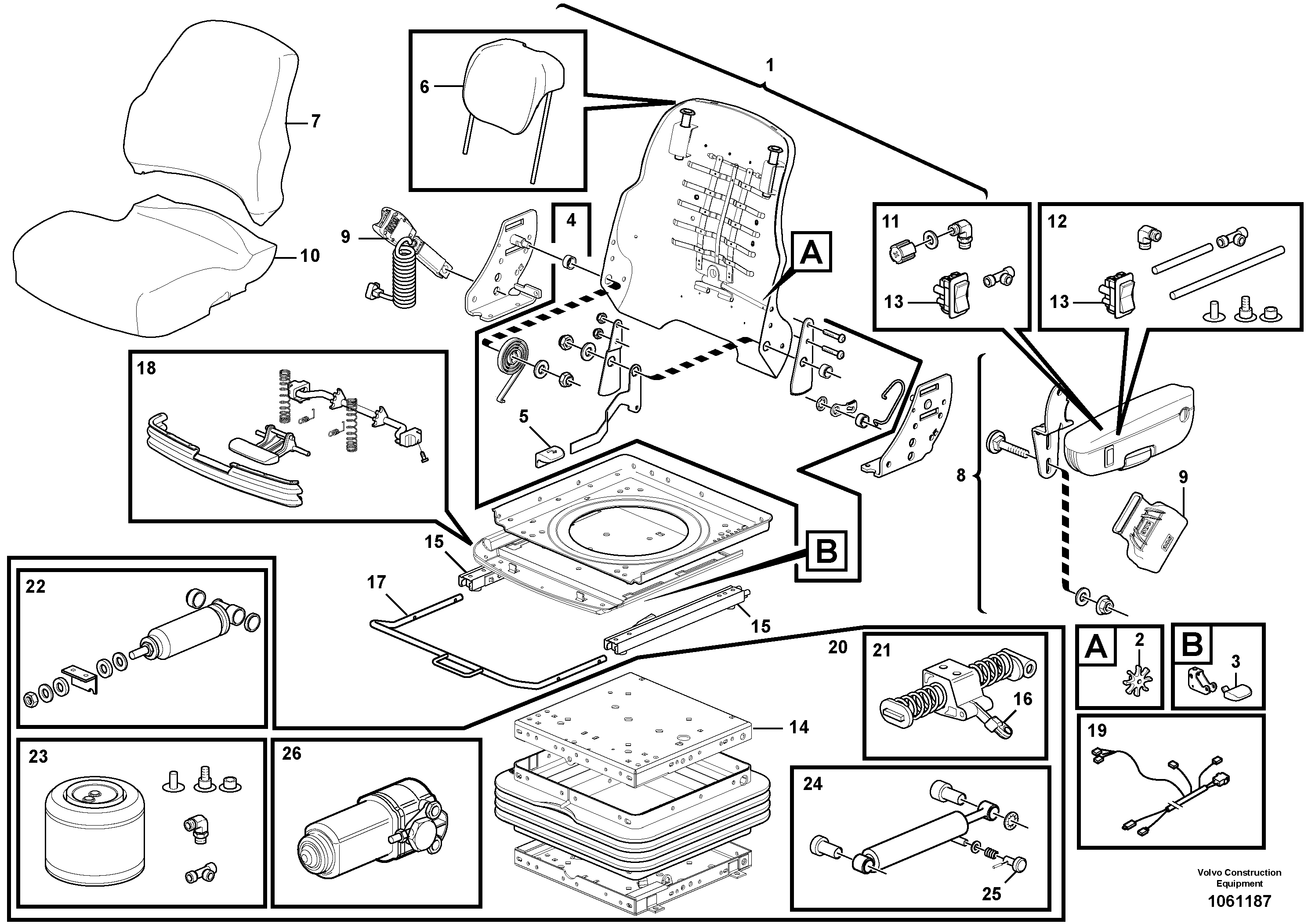 Head Restraint VOE12743648 VOLVO