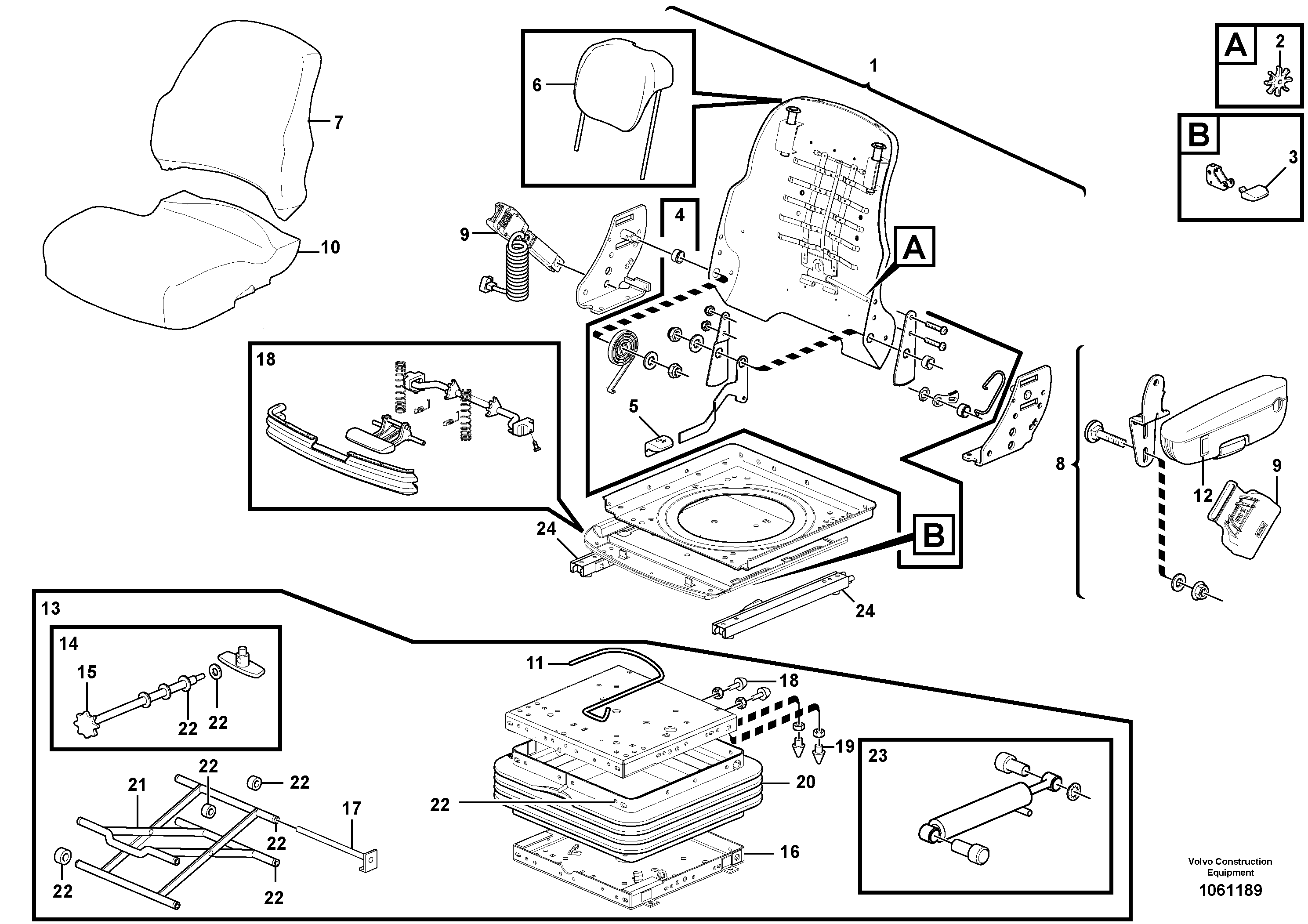 Pedal bracket VOE12748933 VOLVO