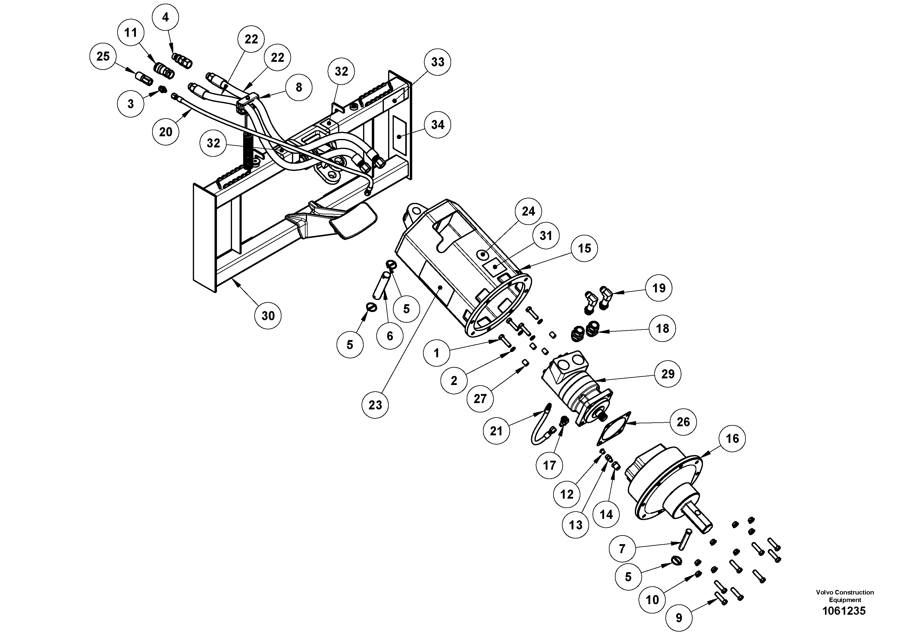 Lock nut VOE16219982 VOLVO