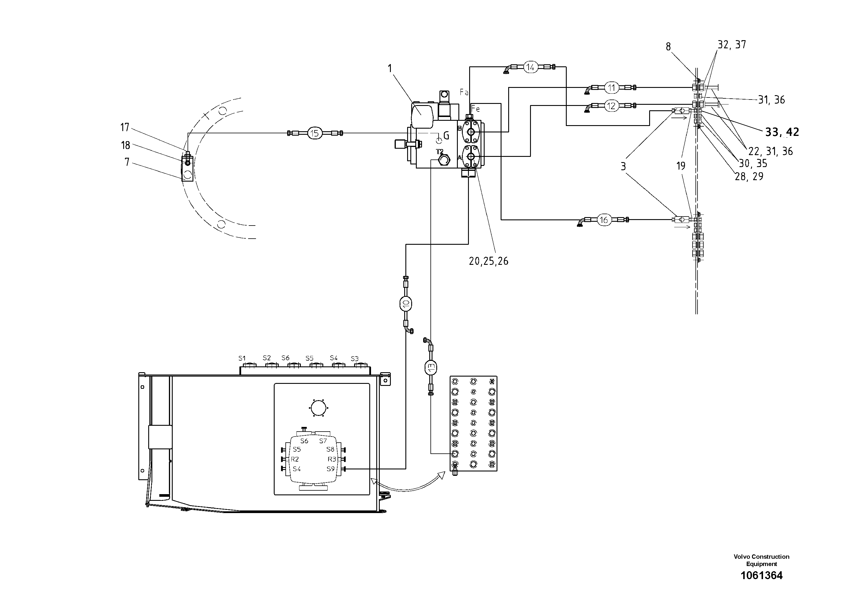 Union nut RM14136303 VOLVO