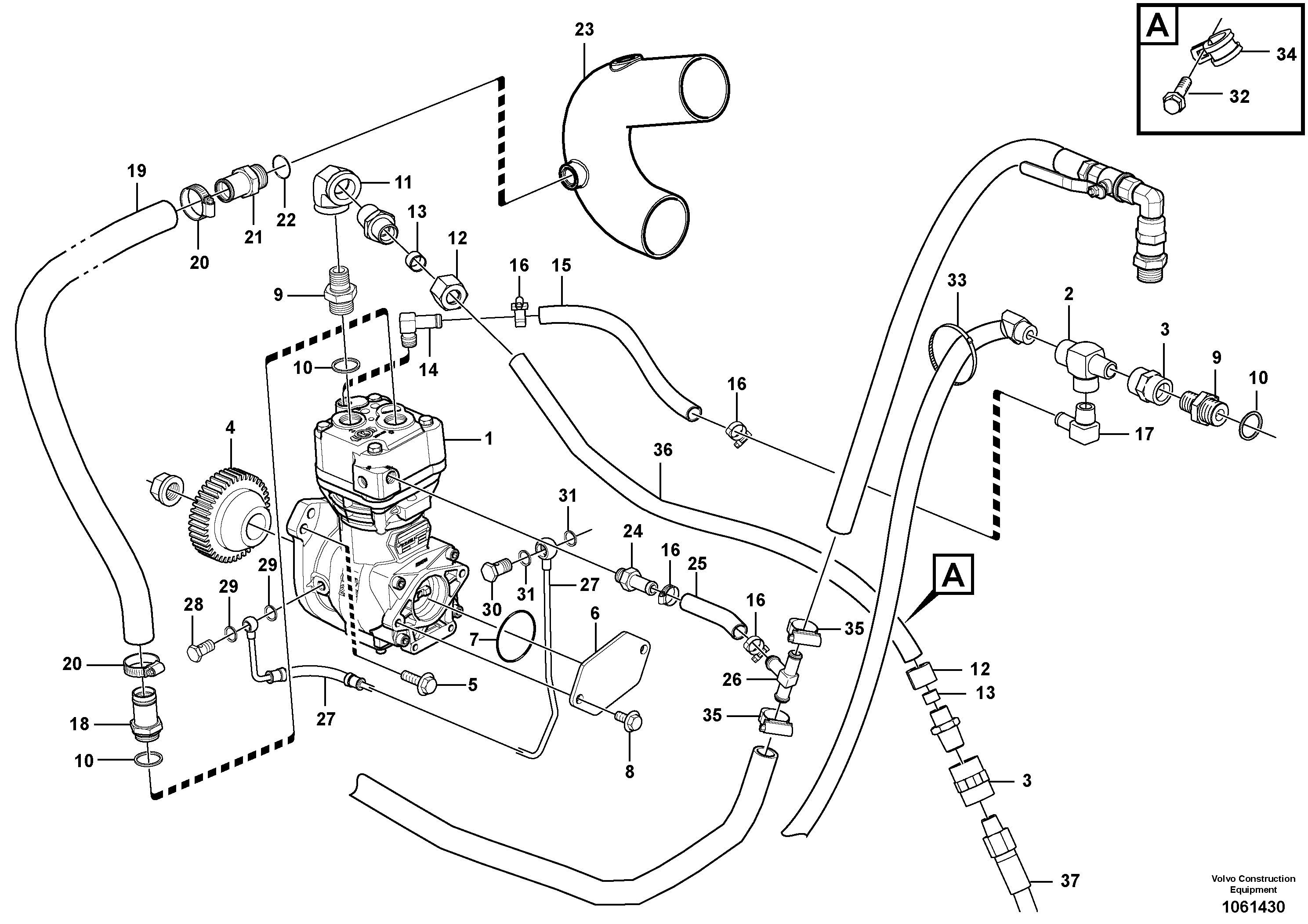 Lock Ring VOE15414785 VOLVO