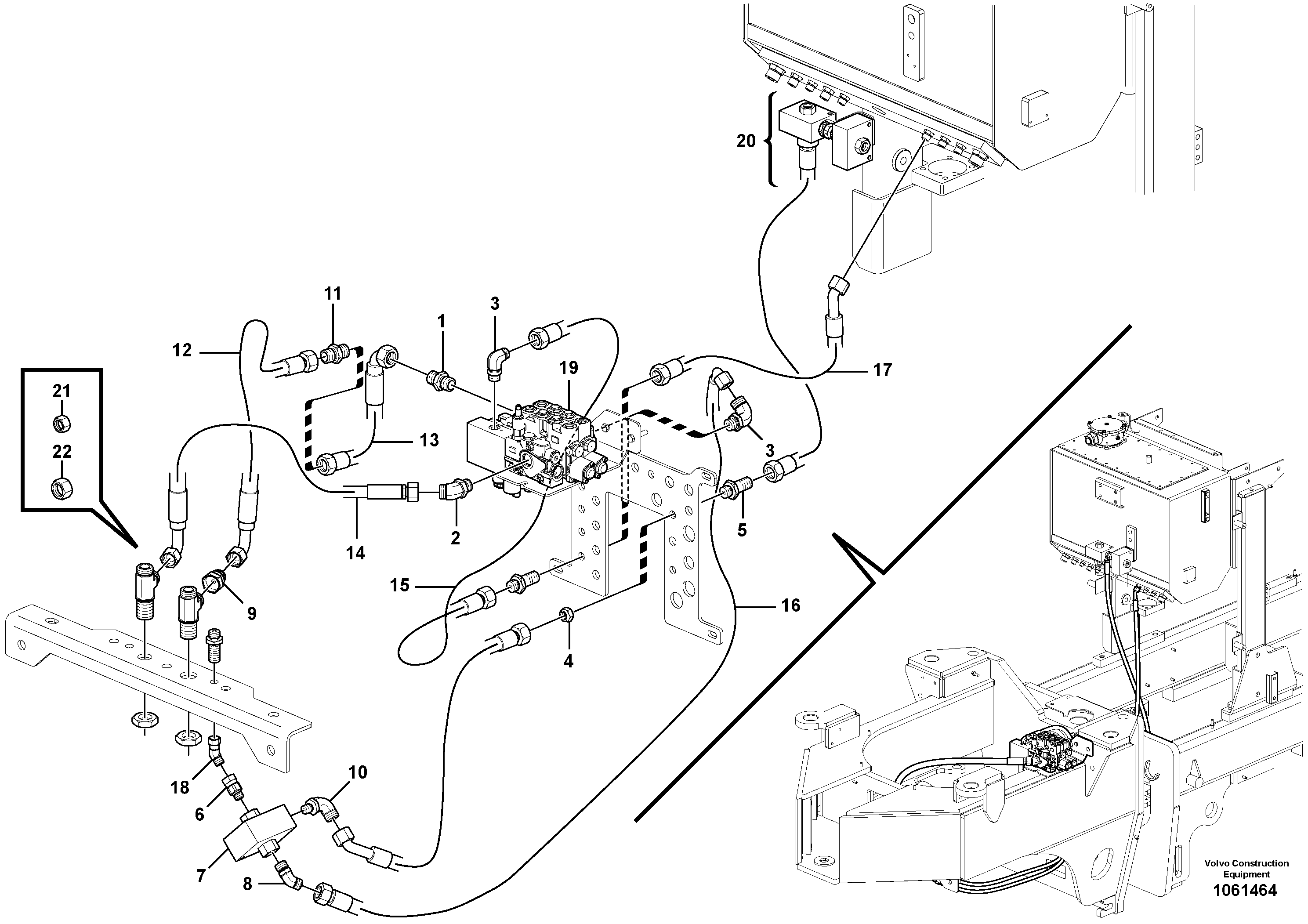 Hose assembly VOE12744424 VOLVO