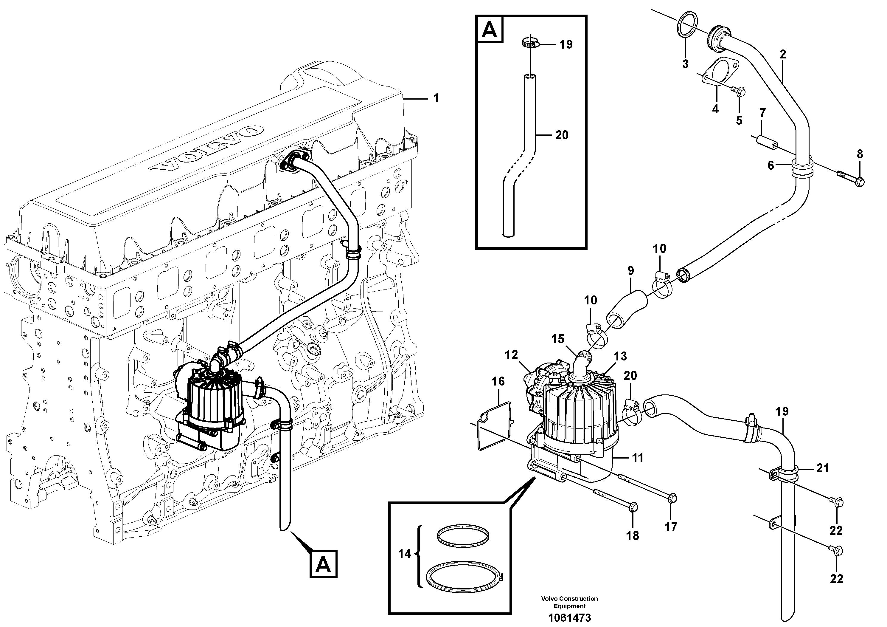Protecting brace VOE3595090 VOLVO